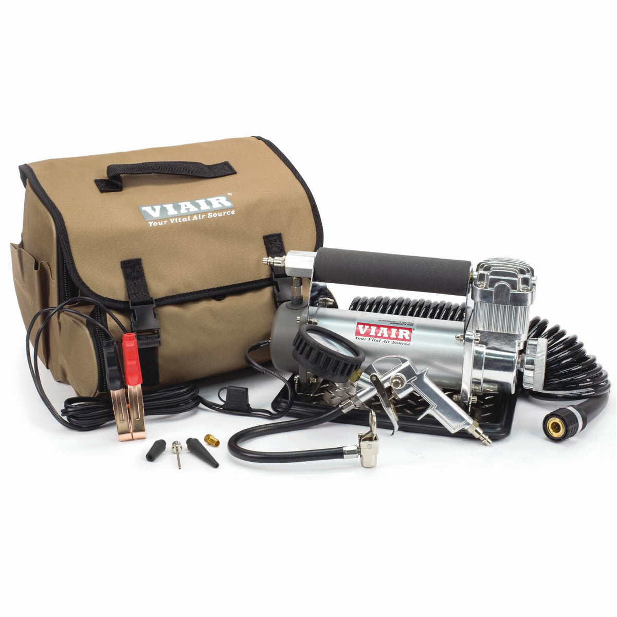 Viair 450P/45043 Automatic Portable Compressor, Tire Inflator Kit, Air Compressor For Truck, Jeep, Suv, And Car Tires, Portable 