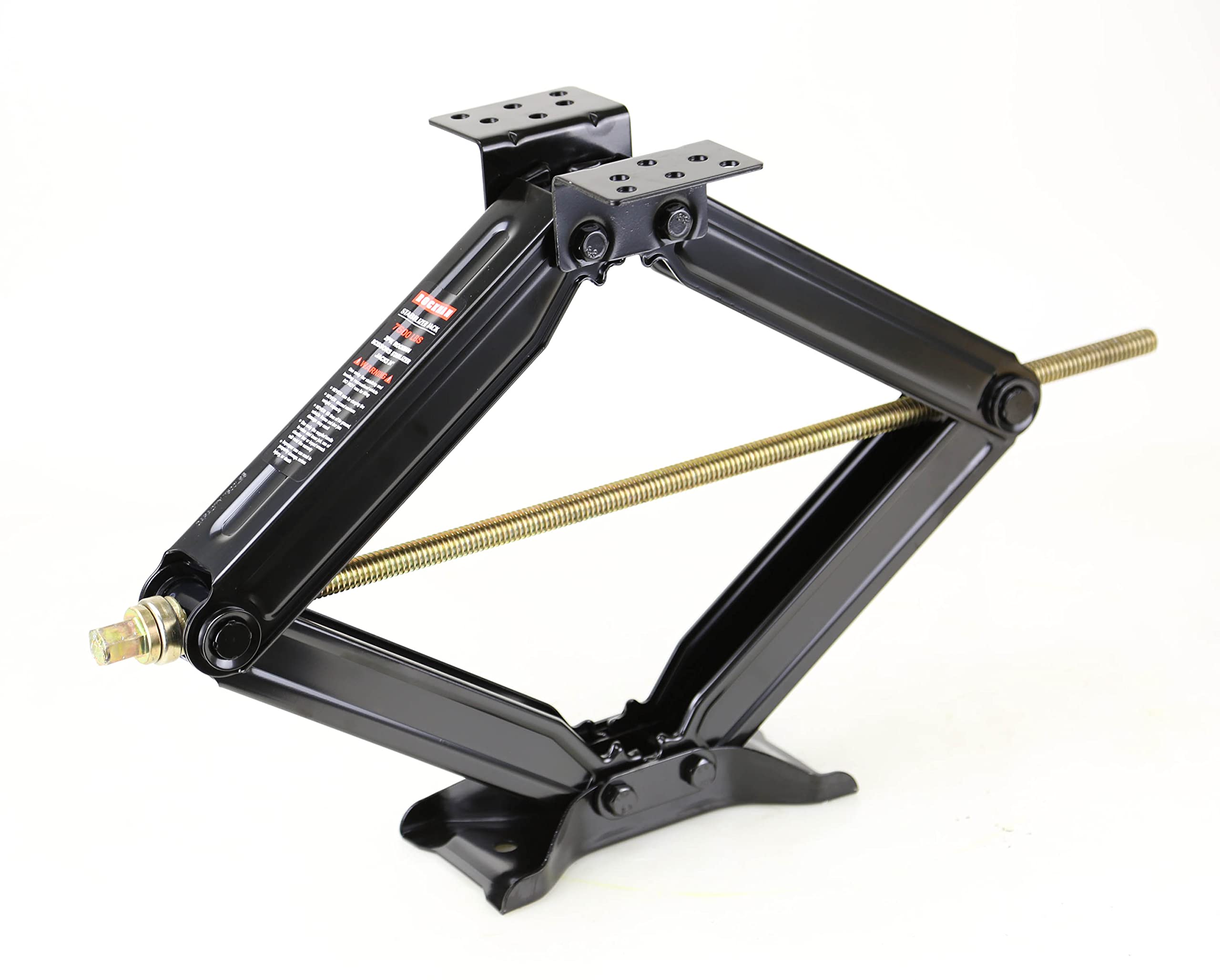 Rockman Rv Camper Trailer Stabilizer Leveling Scissor Jacks W/Socket & Level 24'' 7500Lbs Set 2