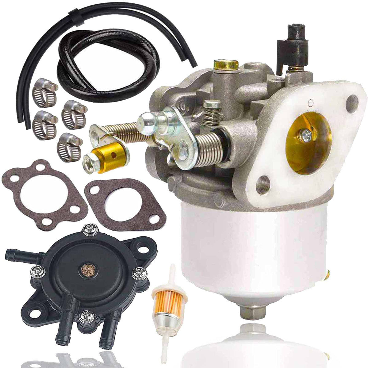 295cc Carburetor+Fuel Pump for EZ-GO Marathon Medalist TXT 4-Cycle Golf Carts 1991-up with 295cc Engines 26645-G01, 26645-G03, 2