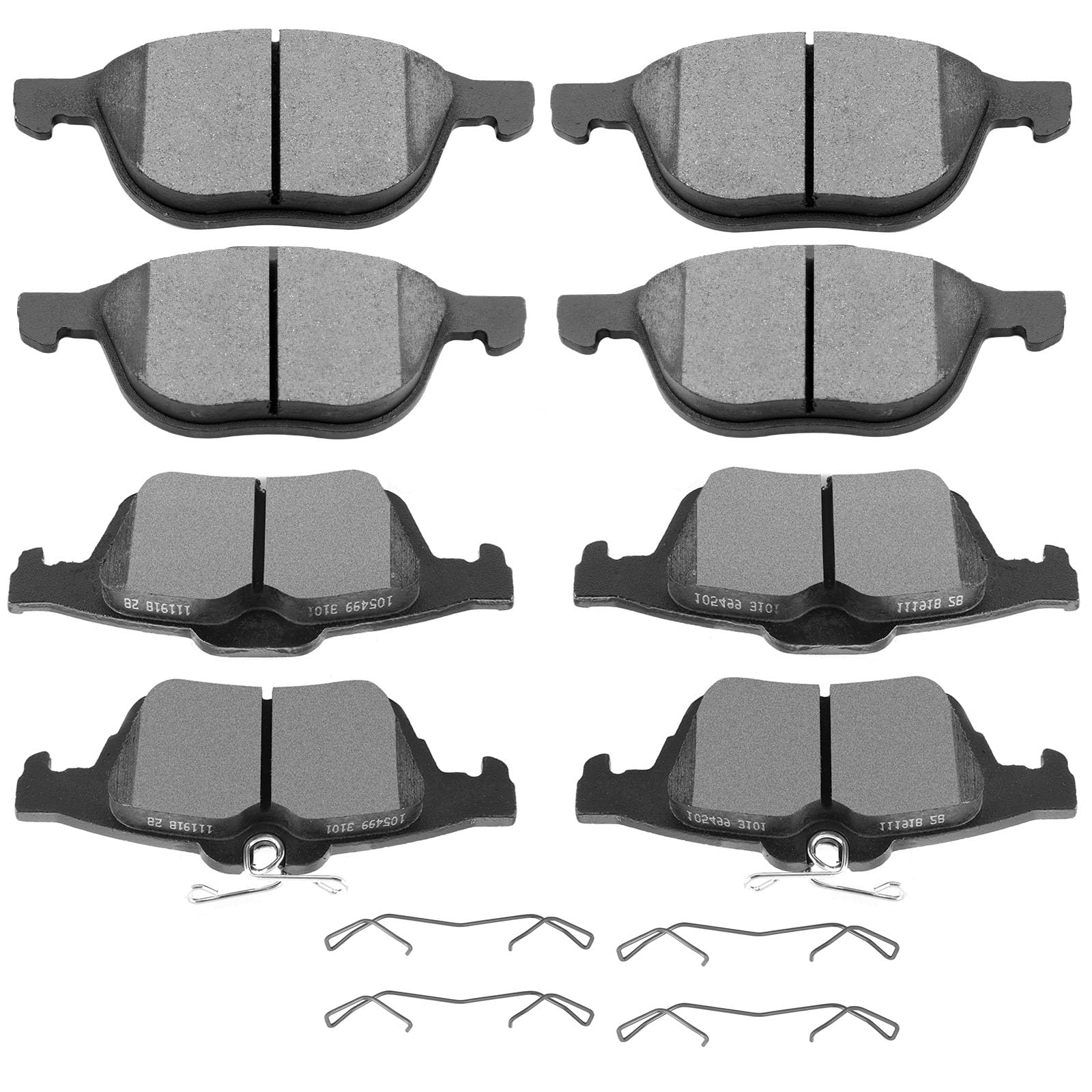 Brake Kits,Scitoo 8Pcs Ceramic Disc Brake Pads Fit For Ford C-Max Ecosport Escape Focus Transit Connect For Mazda 3 Sport 5 For 