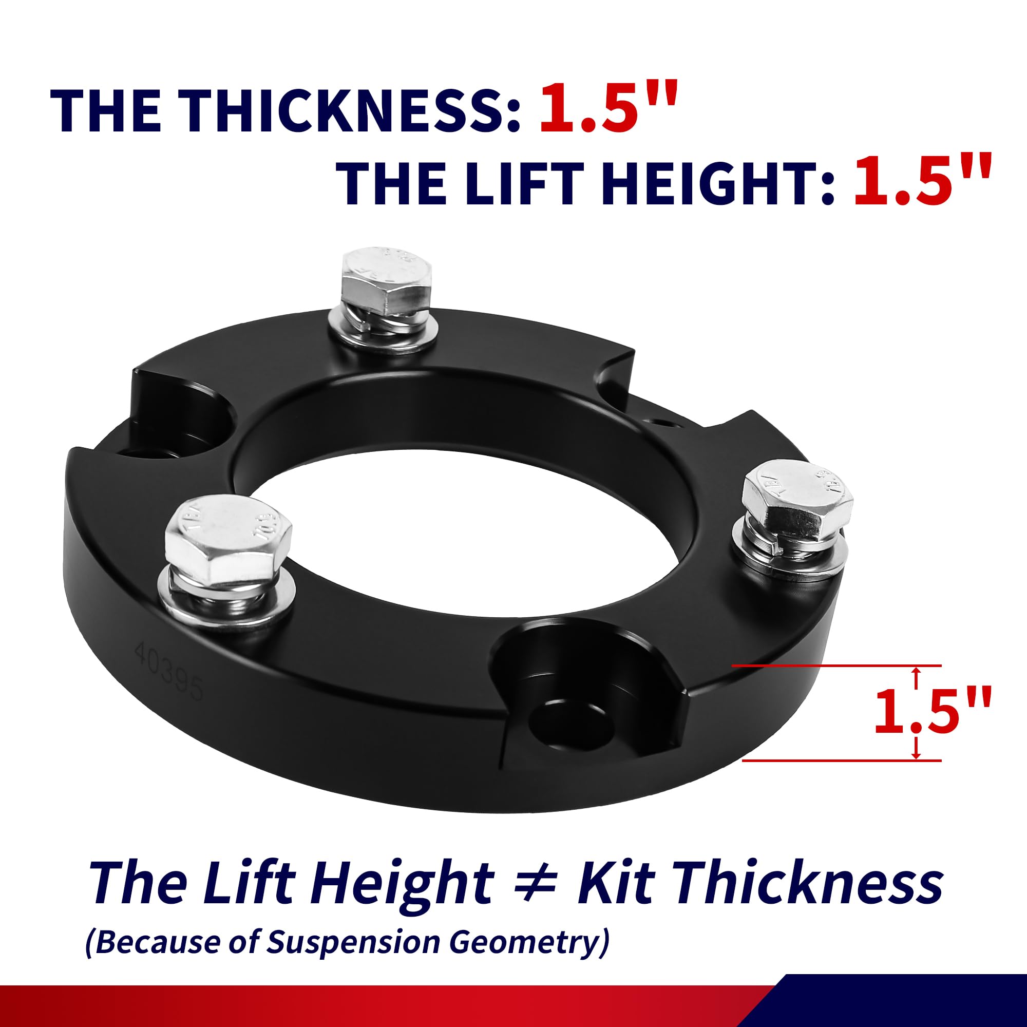 Flycle 2'' Front Leveling Lift Kit For 2024 Tacoma,2 Inch Lift & Level Strut Spacers Enhance Off - Road Stance