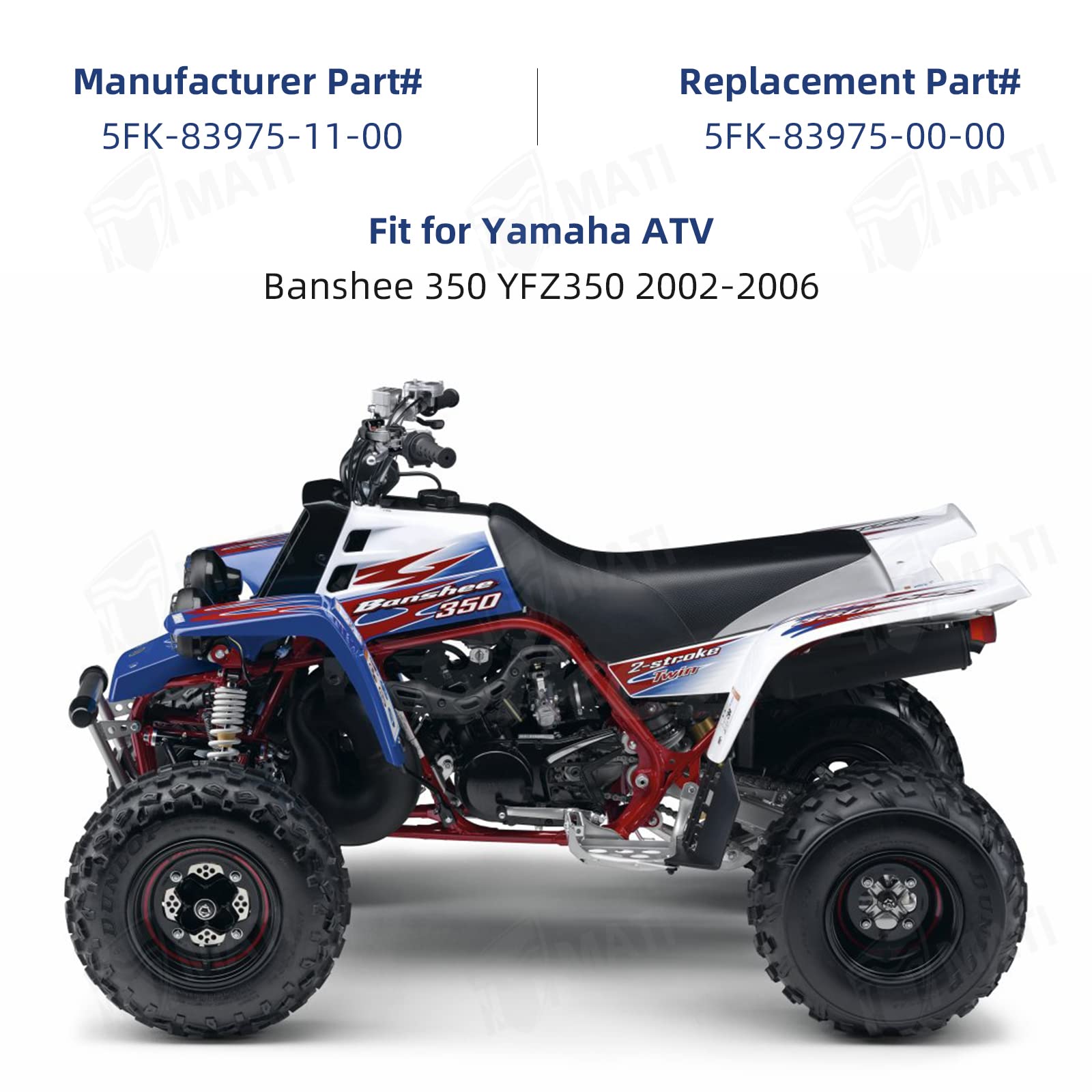 M Mati Left Handlebar Control Engine Run Off Headlight Switch For Yamaha Atv Banshee 350 Yfz350 2002-2006 5Fk-83975-11-00