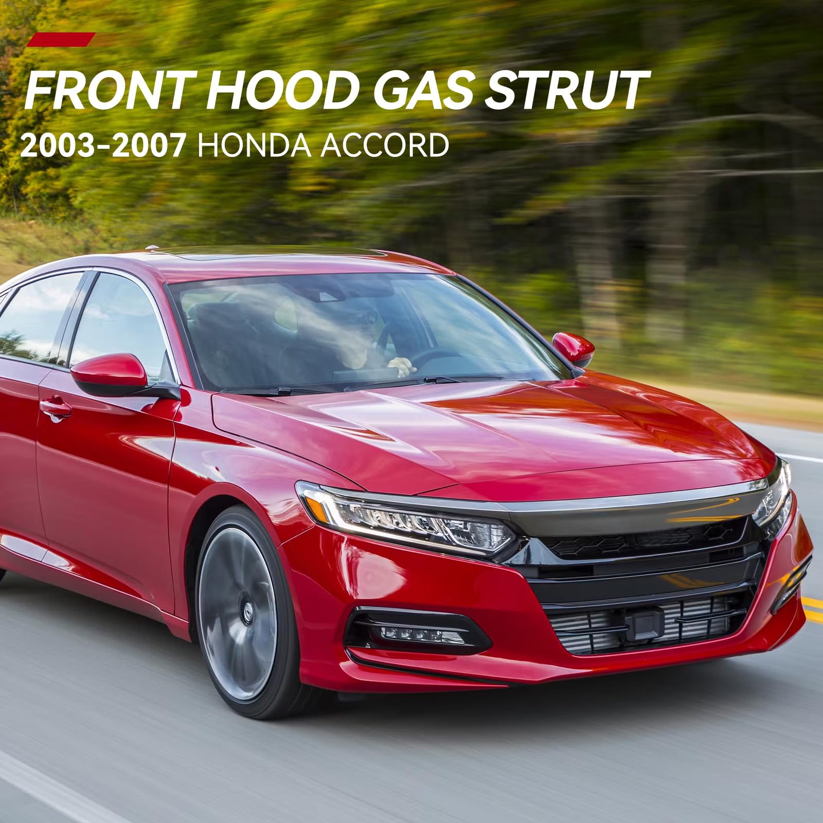 Vepagoo 4157 Front Hood Struts Compatible For 2003-2007 Honda Accord Gas Shock Lift Supports, Base/Coupe/Dx/Ex/Lx/Hybrid/Special