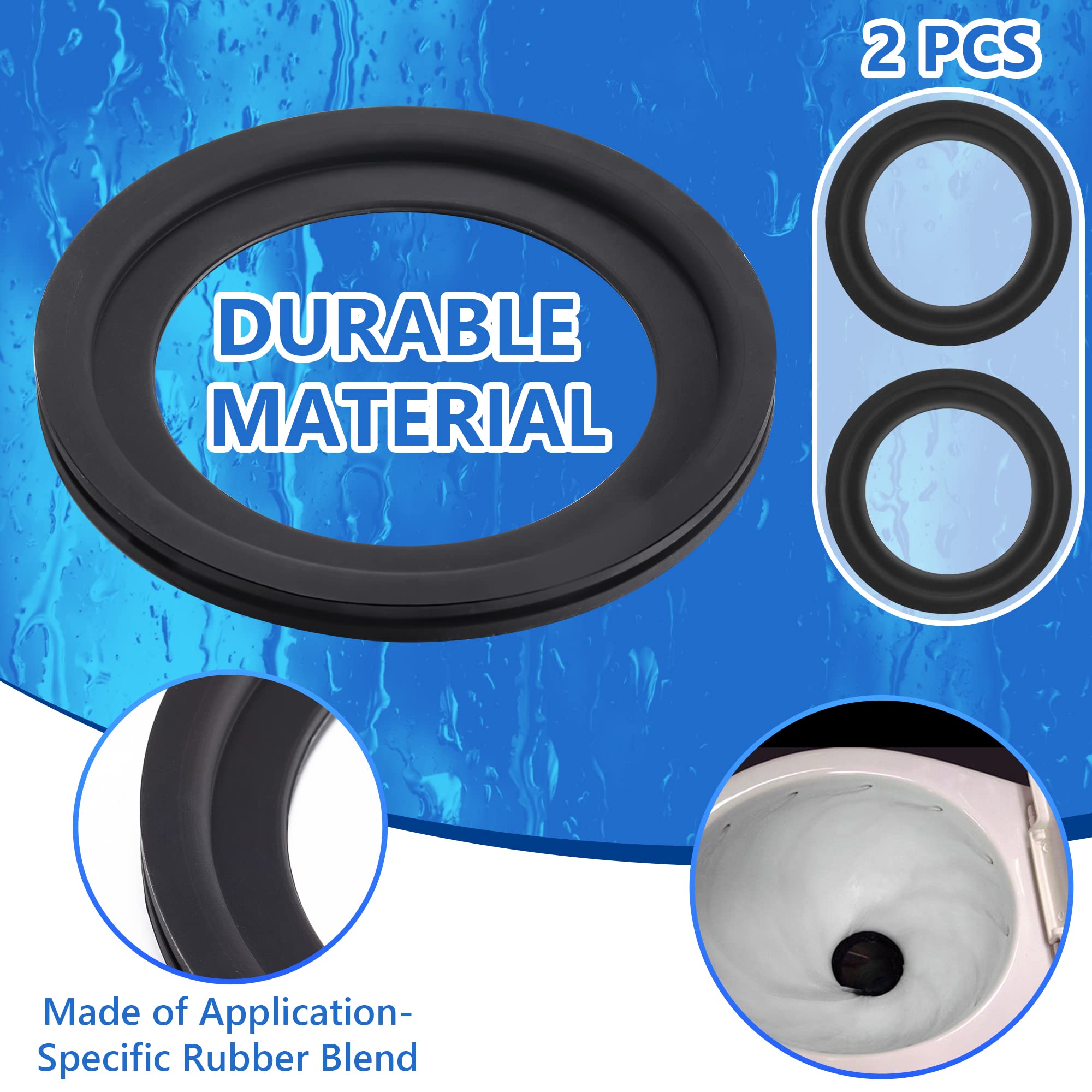 385311641 Water Valve Kit, Plastic Rv Camper Toilet Valve Parts For Pedal Flush Valve Toilets Compatible With Sealand 300 310 311 320 And 321 Series Rv Marine Toilet Flush Valve Replacement (2 Pieces)