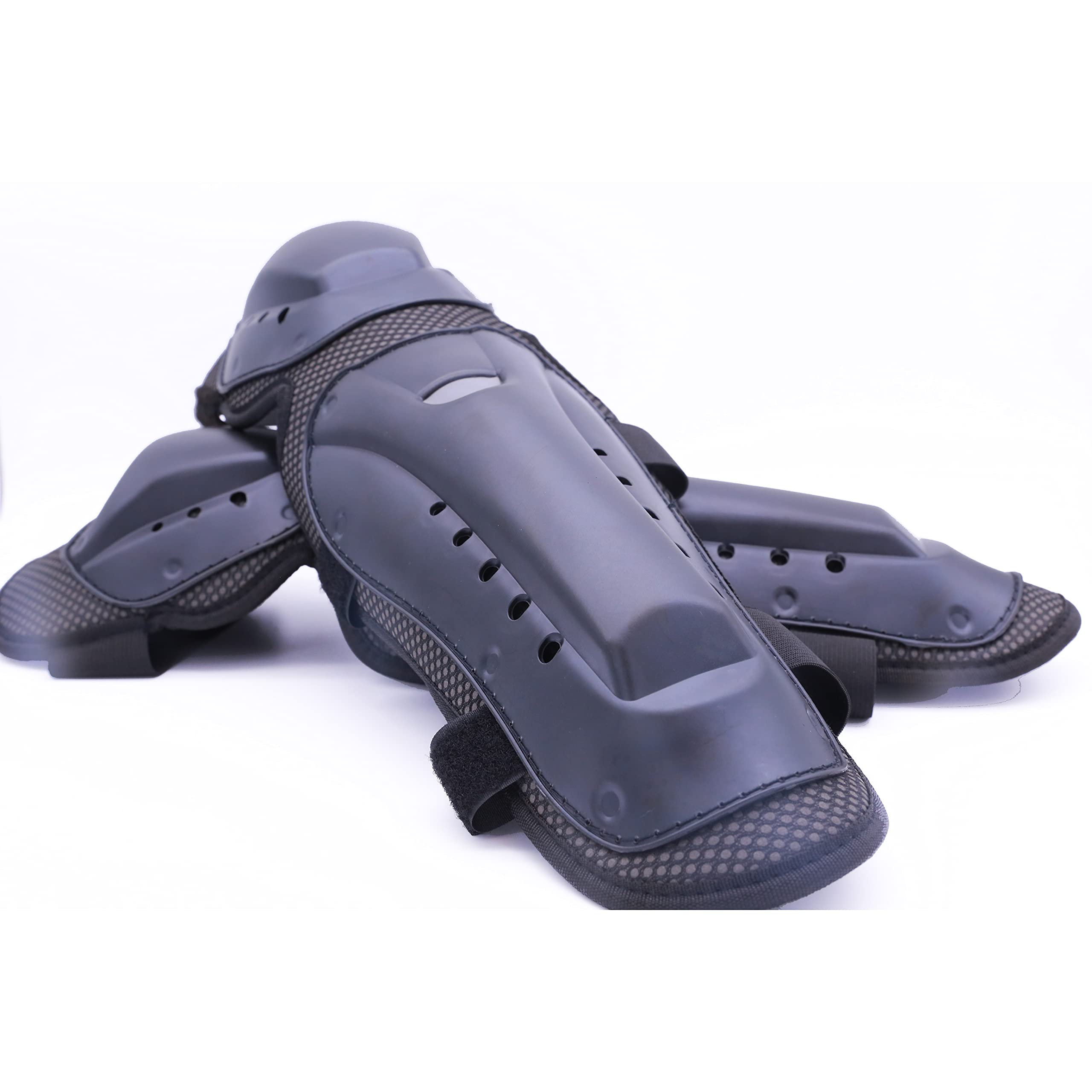 Bravord Motorcycle Knee Pads & Elbow Pads For Adults (4Pcs) Adjustable Knee Shin Guards For Cycling Skating Skateboarding (Knee