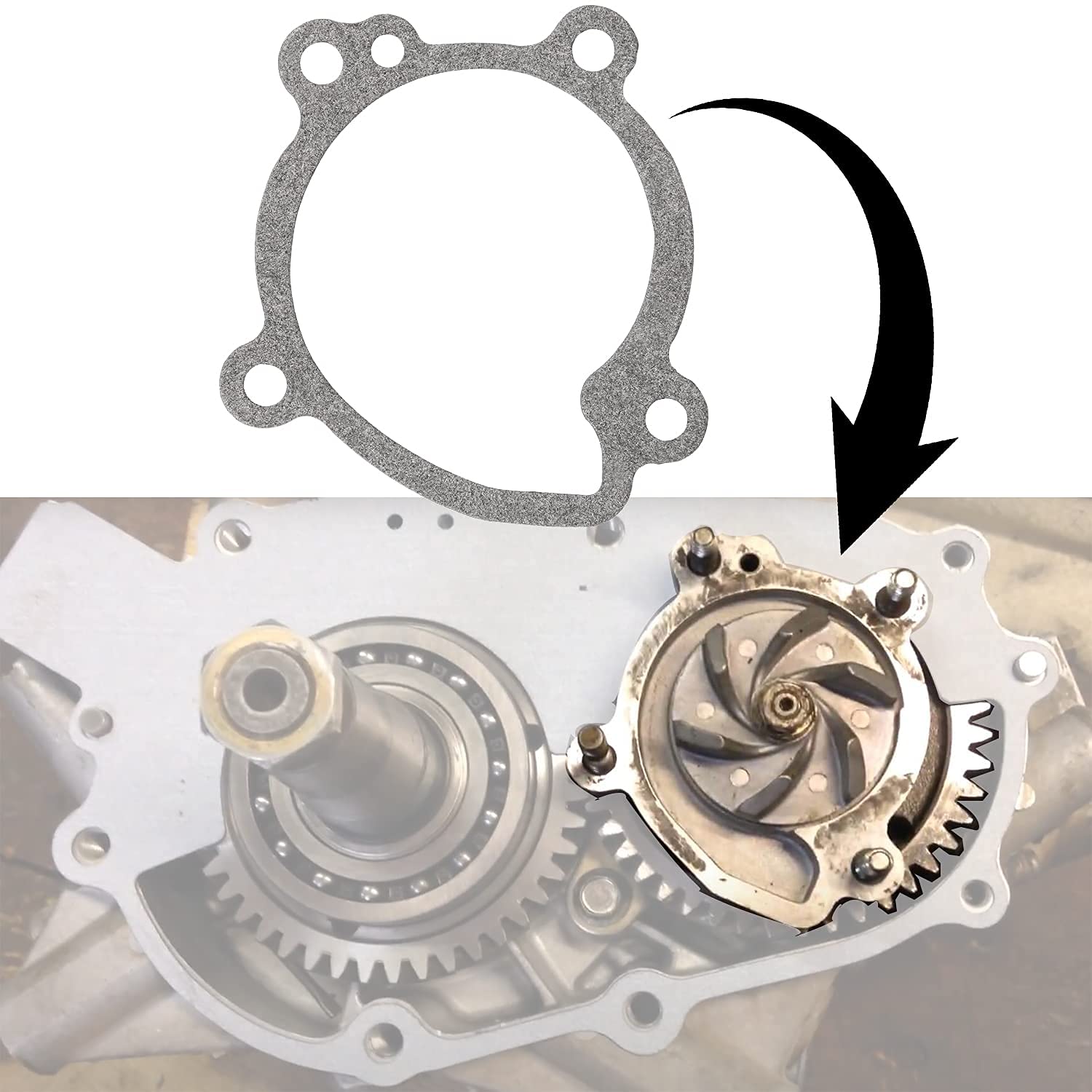 For Polaris Water Pump Rebuild Kit Seal & Bearing Gaskets For Polaris 350L 400L 400 2 Stroke Water Pump 1990-2003, For Polaris Big Boss, Trail Boss, Sportsman, Scrambler, Xpress, Xplorer, Trail Blazer