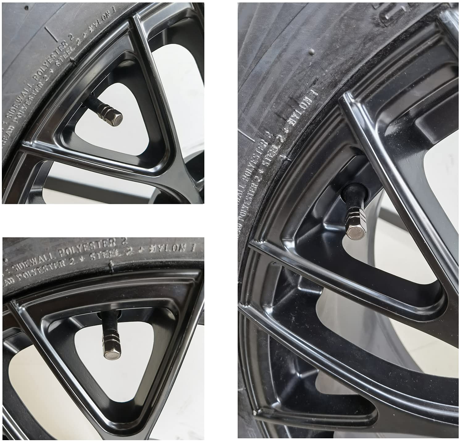 Justtop Car Tire Valve Stem Caps, 12Pcs Air Caps Cover, Universal For Cars, Suvs, Bike, Trucks And Motorcycles-Grey