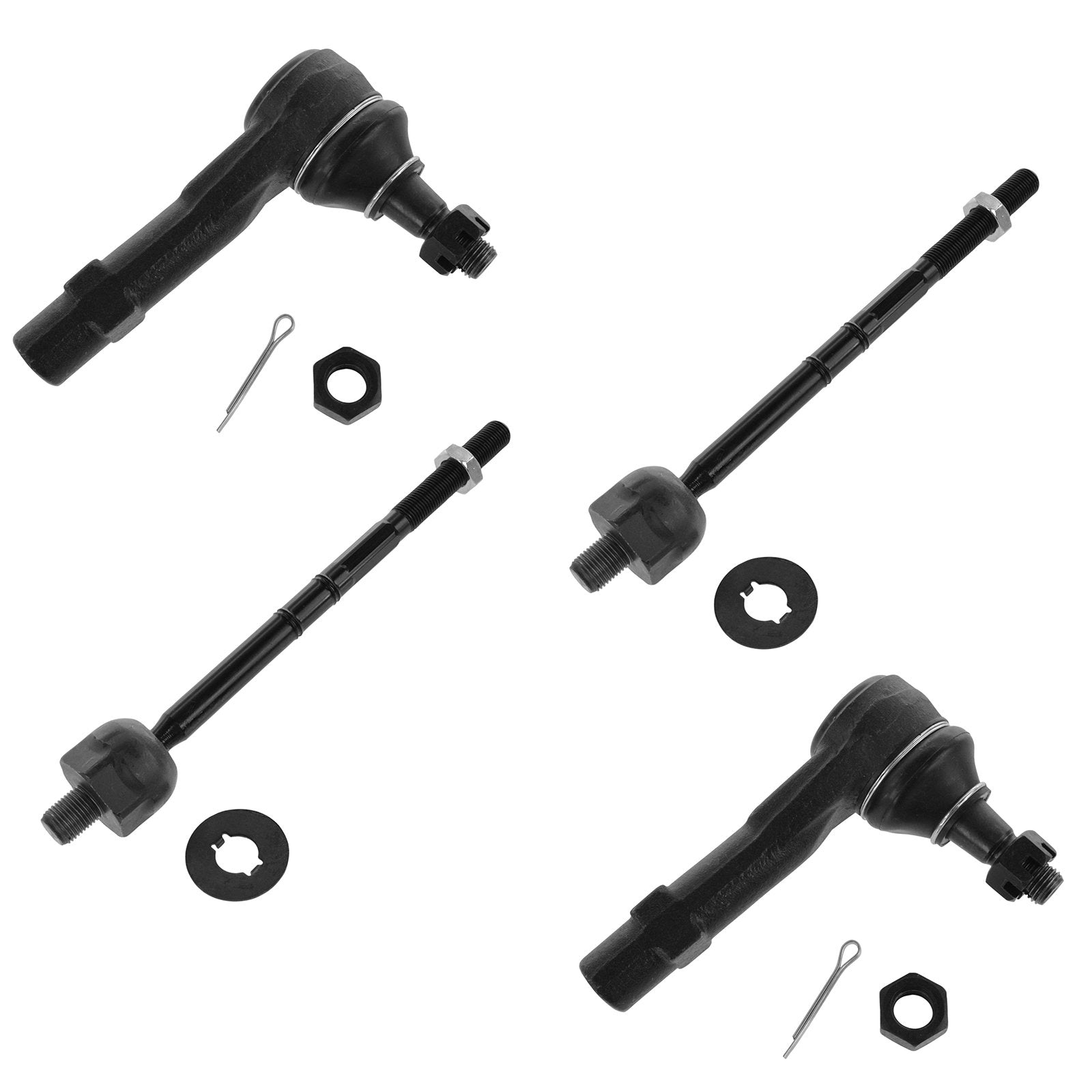Trq Front Tie Rod Set Compatible With 2001-2003 Ford Explorer Sport 2001-2005 Explorer Sport Trac