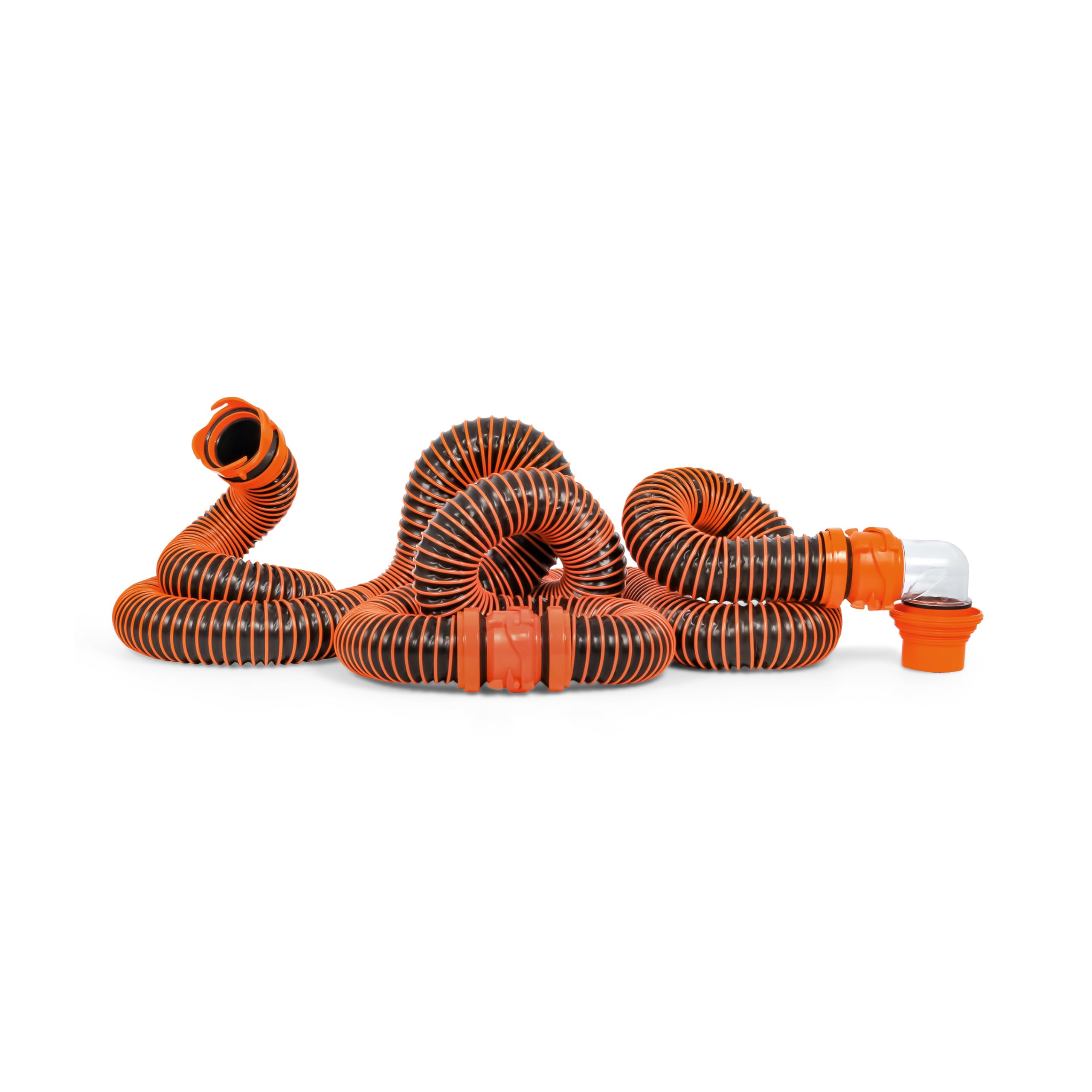 Camco Rhino Extreme 20-Foot Rv Sewer Hose Kit - Crush Resistant Tpe Technology - Swivel Fittings For Secure Connection - Rv Heav