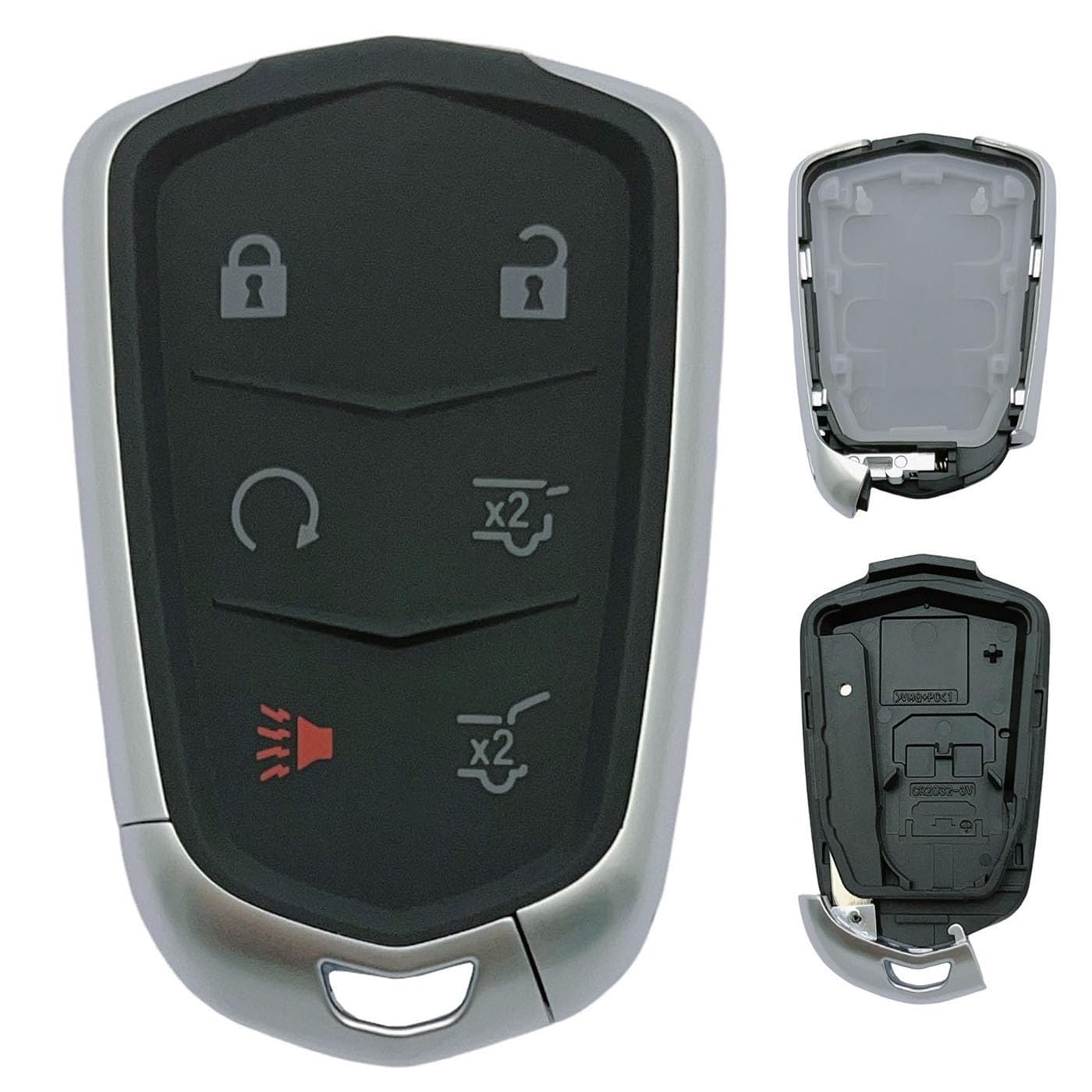 Replacement Key Fob Shell Case Fits for Cadillac Escalade ESV 2015 2016 2017 2018 2019 2020 Keyless Entry Remote Control 6 Butto