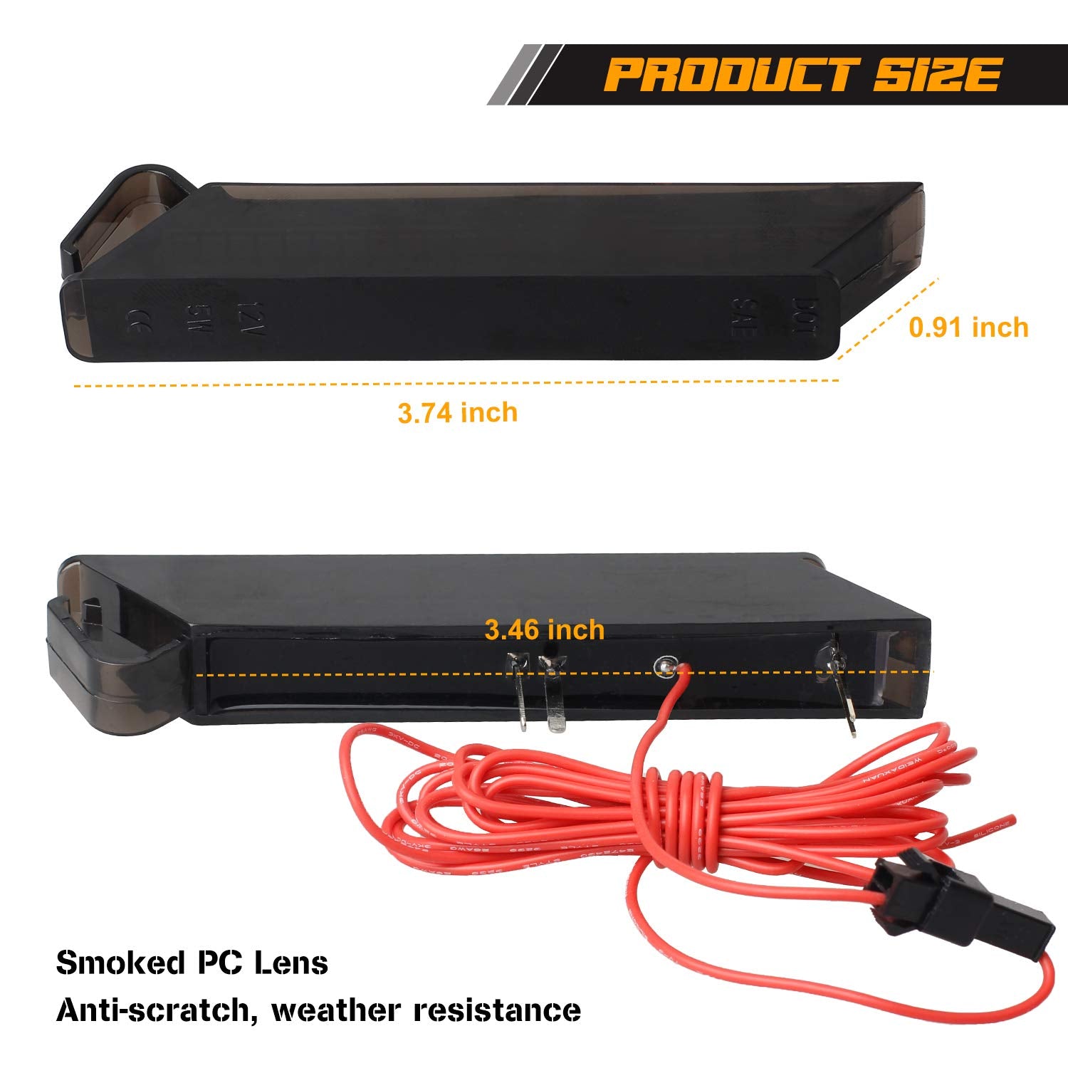 Ruxifey Sequential Switchback Led Side Mirror Turn Signals Running Lights Smoked Compatible With Ford F150 Expedition, Lincoln Mark Lt