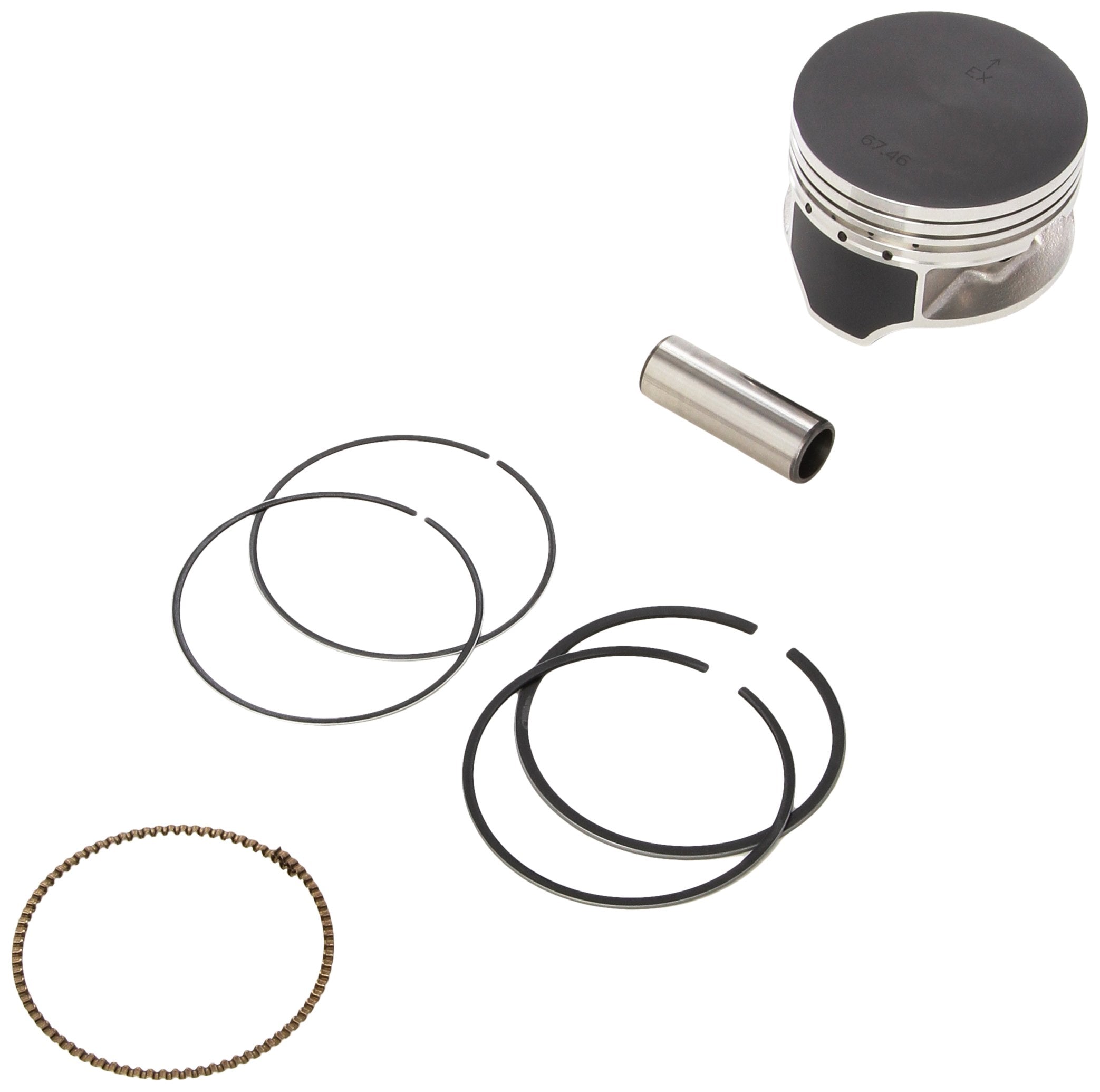 Namura (Na-30000-6) 67.47Mm Diameter Piston Kit, Silver
