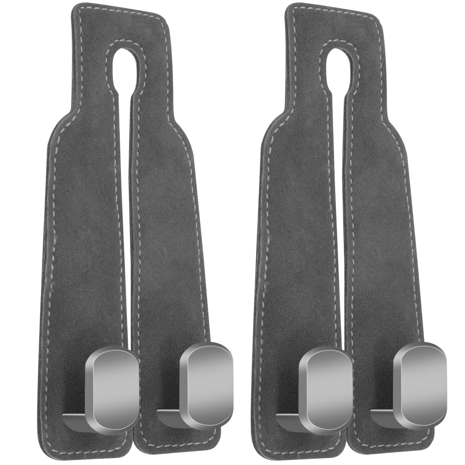 2Pcs Double Hook Purse Hook Car Storage Headrest, Car Seat Hooks For Headrest, Purse Hanger For Car Headrest Hook Car Purse Hook