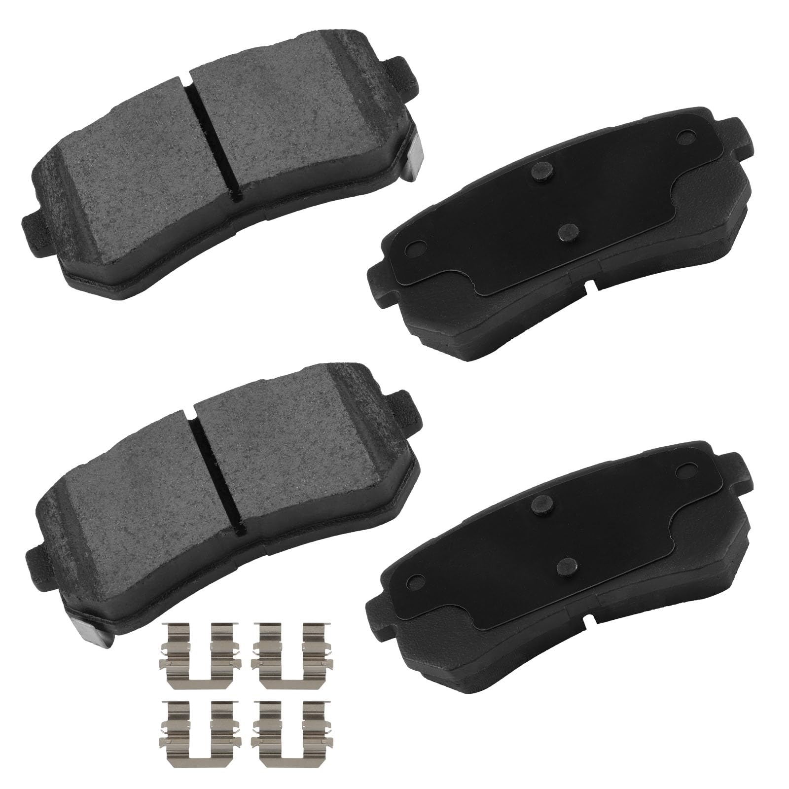 Cciyu D1829 Rear Ceramic Disc Brake Pads Set W/Hardware Fit For Hyundai For Sonata 2016-2019,For Kia For Optima 2016-2020