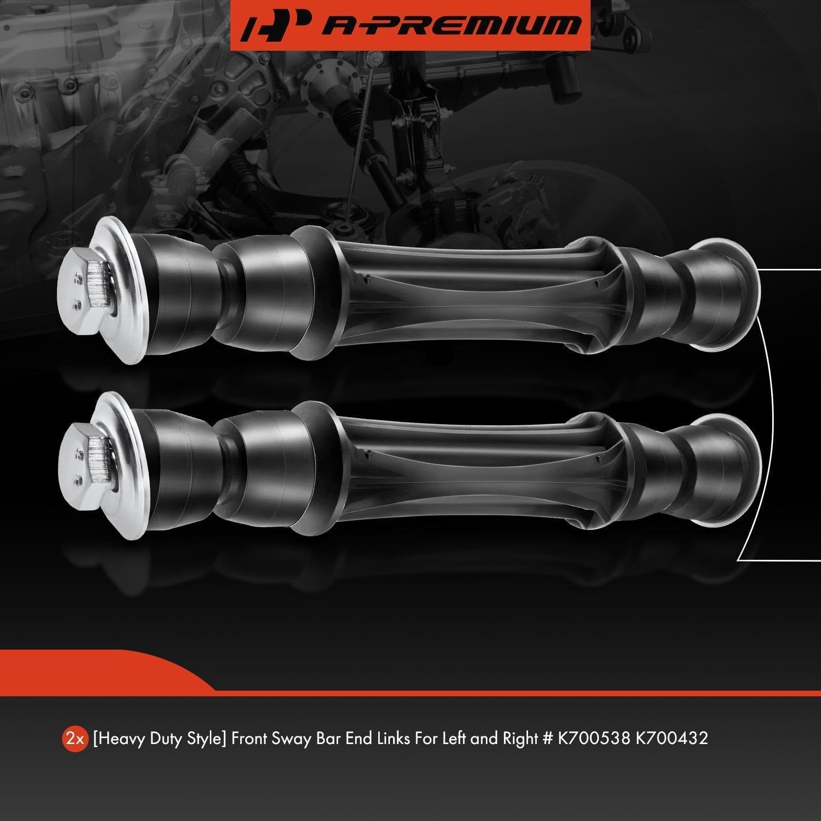 A-Premium 2Pcs Front Sway Bar Links Stabilizer Bar Links, Compatible With Chevrolet & Gmc & Cadillac - 2004-2019 - Silverado 150