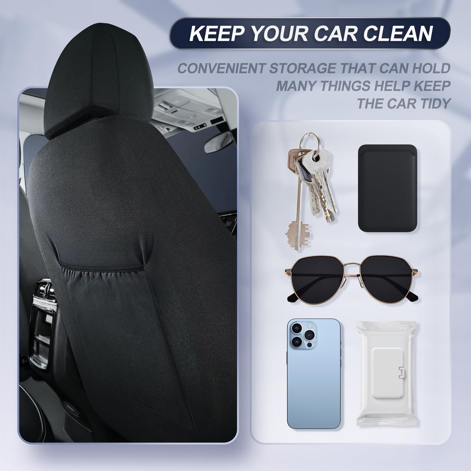 Giant Panda Full Set Faux Leather Seat Covers For Jeep Gladiator 2020-2024 Sport Willys Rubicon Mojave Freedom Without Rear Cup