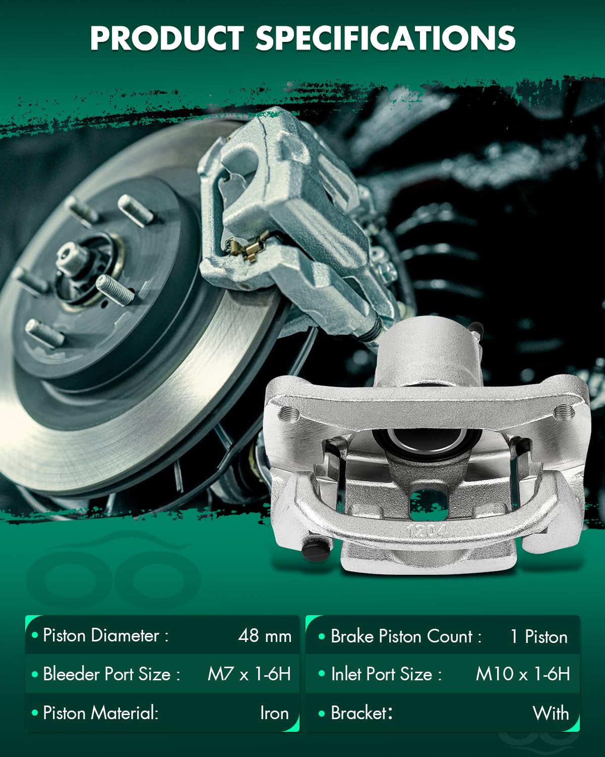 Scitoo 19B3277 Rear Left Disc Brake Caliper Assembly W/Bracket For Toyota For Sequoia 2008-2015,For Toyota For Tundra 2007-2015