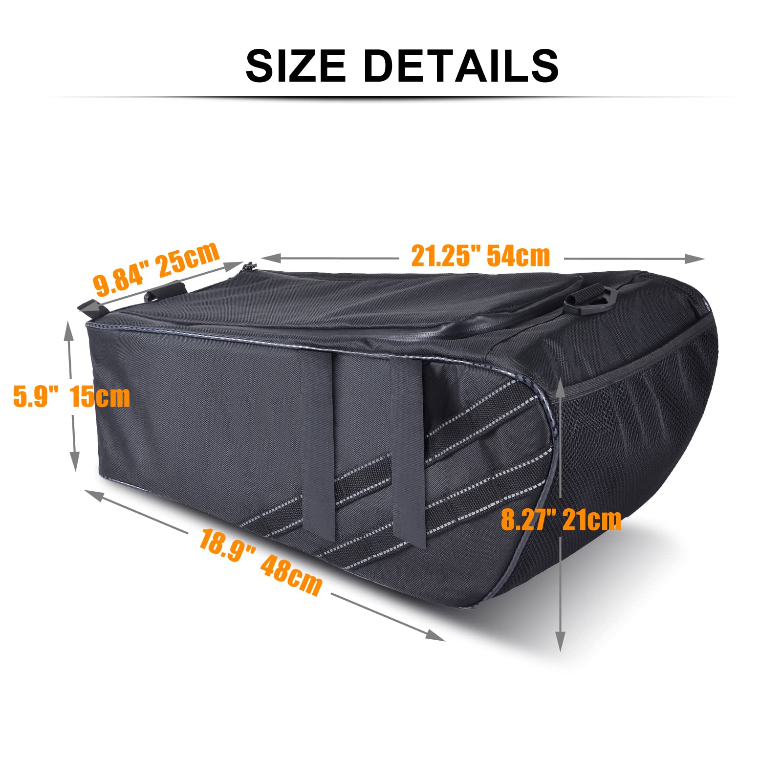 Hutexico Under Seat Bag for Ruckus Accessories, Moped Seat Bag Storage for 2010-2024 Ruckus Cargo Bag, Scooter Motorcycle for Wa