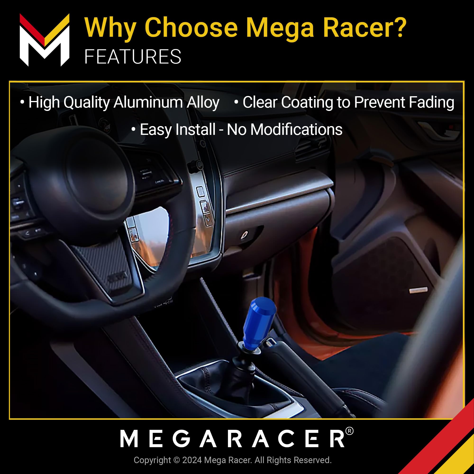 Blue Manual Gear Shift Knob | Automatic Buttonless Shifter Knobs | Gear Stick Shift Knobs | Gear Shifter Knob Manual 6 Speed 5 S