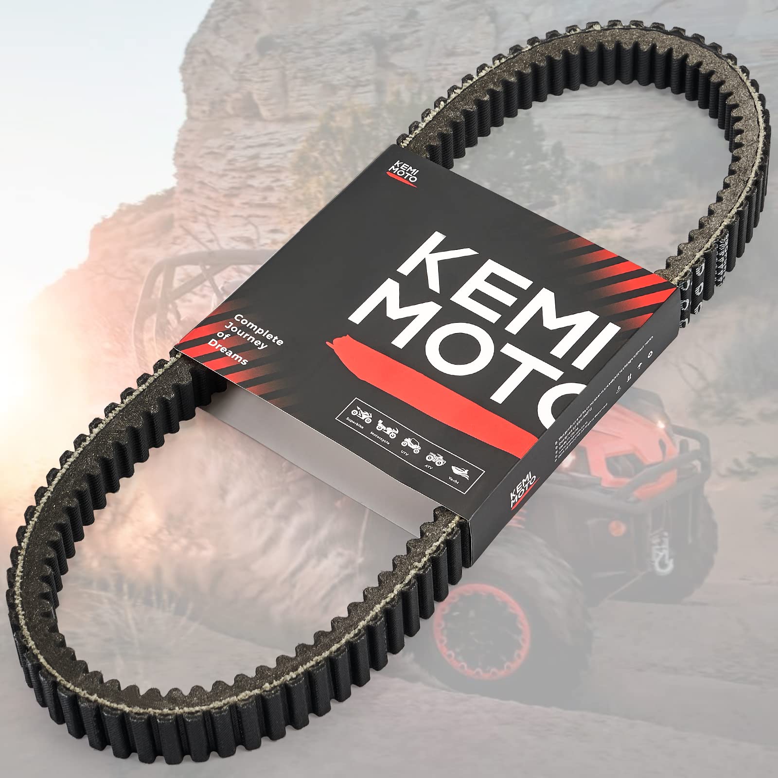 KEMIMOTO ATV/UTV Drive Belt, CVT Belt Compatible with Can-Am Maverick Commander Outlander Renegade OEM Replacement #422280360 71