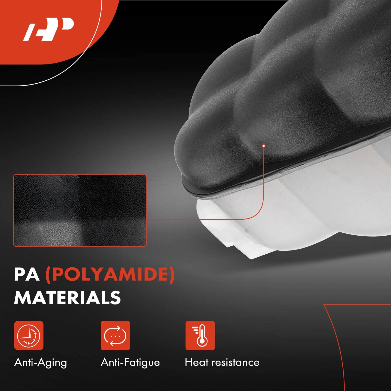 A-Premium Coolant Expansion Reservoir Tank [with Cap] Compatible with Chevrolet Silverado 1500 2014-2019, Tahoe 2015-2020 & GMC Sierra 1500 Yukon & Cadillac Escalade, Replace# 22856231, 3014134