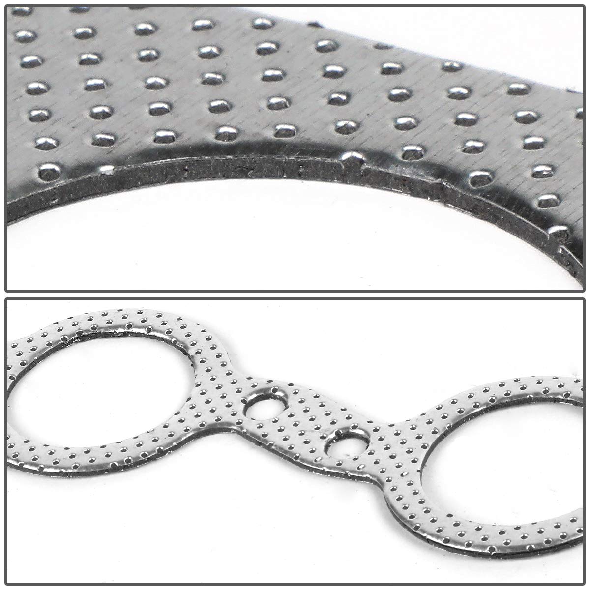 Auto Dynasty Aluminum Exhaust Manifold Header Gasket Set Compatible with Tahoe Silverado Yukon XL Sierra Escalade 4.8 5.3 6.2L 0