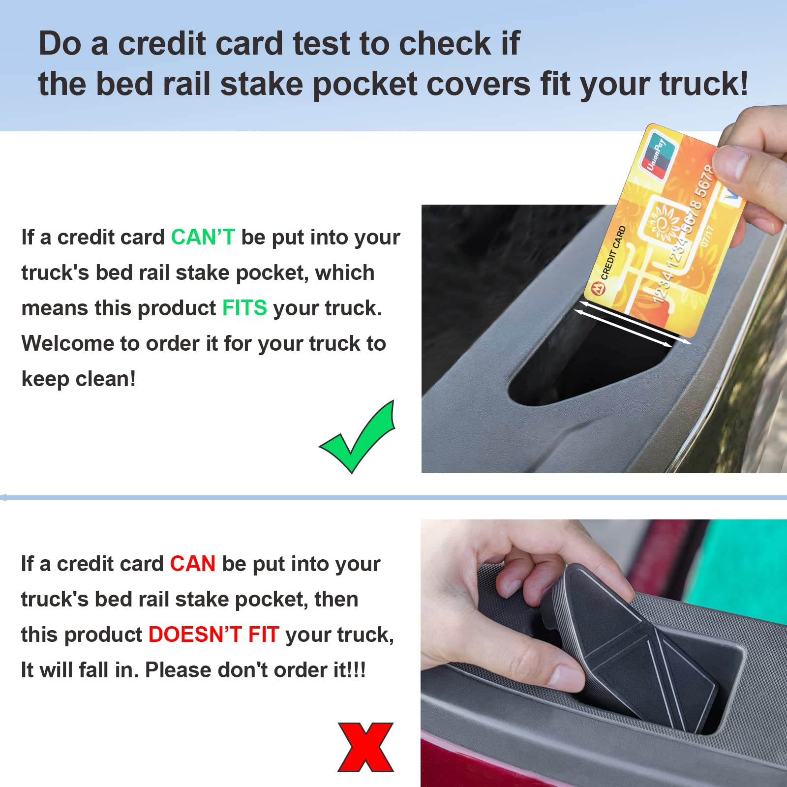 Jkcover Bed Rail Stake Pocket Covers Compatible With Chevy Silverado/Gmc Sierra 2500/3500Hd(2020-2023 2024) Chevy Silverado/Gmc