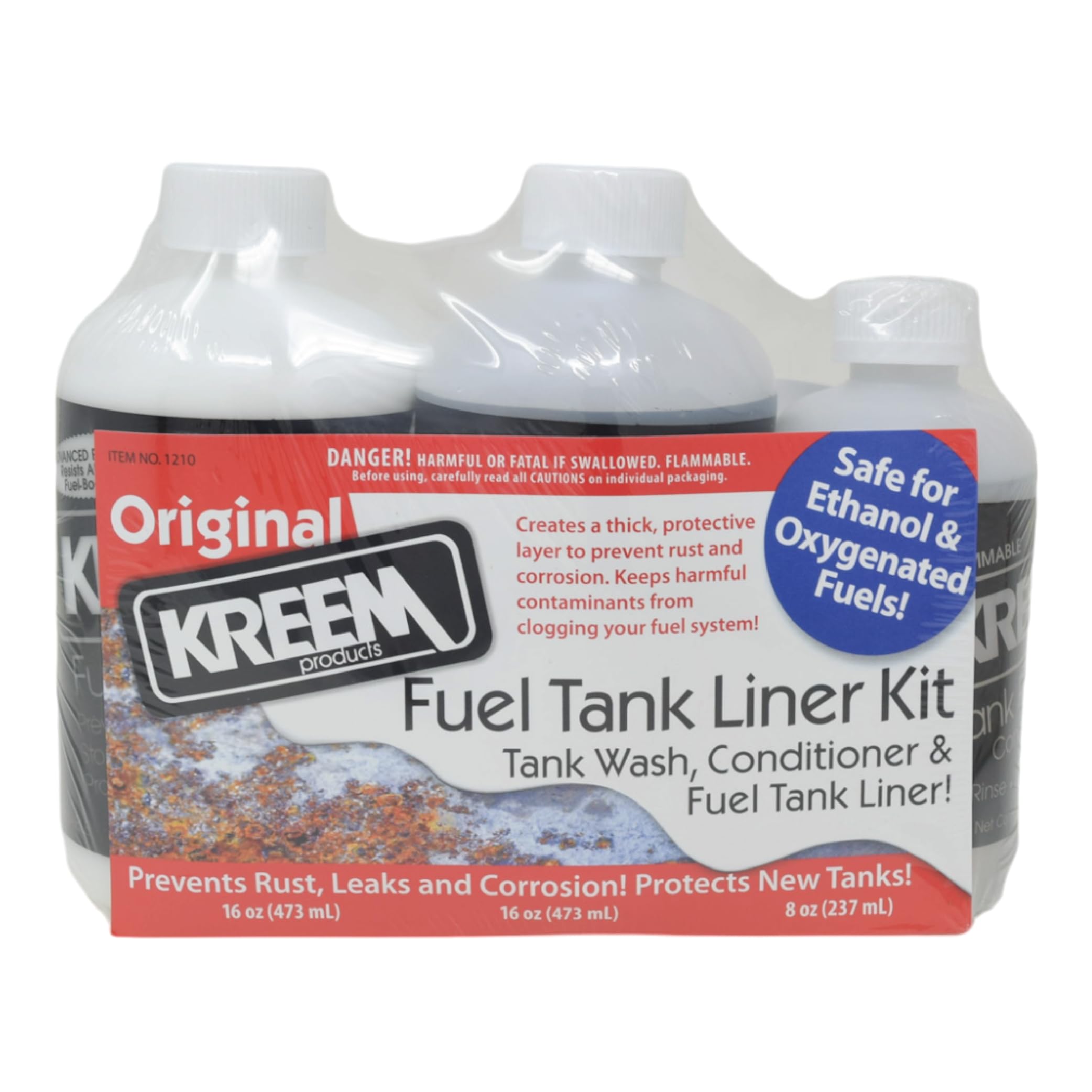Kreem Products 19-103 Fuel Tank Liner Combo Pack, 3 Pack, Black, One Size