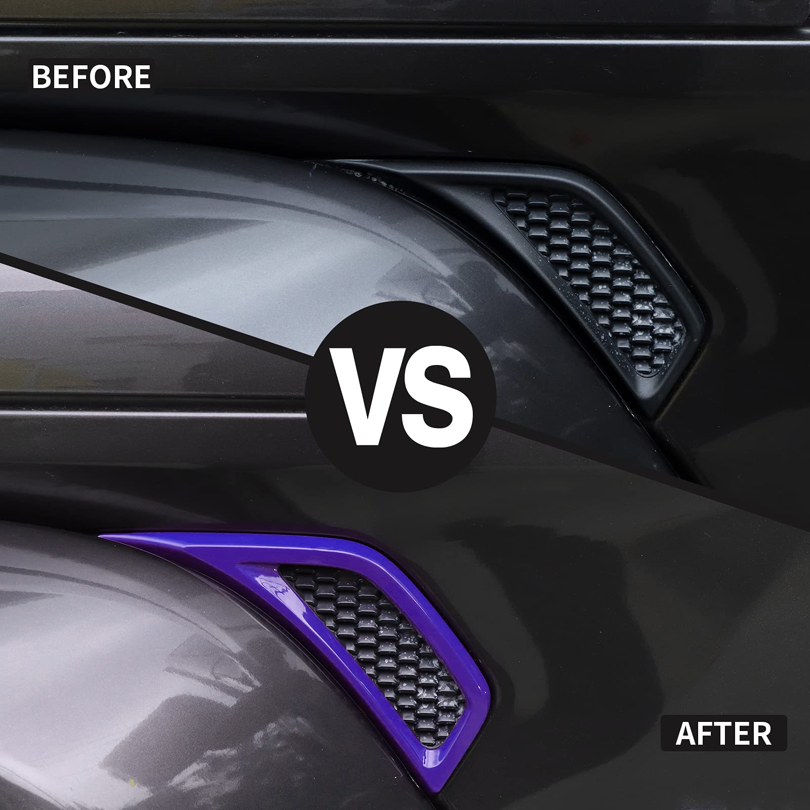 Voodonala For Jeep Jl Side Air Conditioning Vent Outlet Decoration Trim For 2018-2025+ Jeep Wrangler Jl Jlu Gladiator Jt Trunk 4