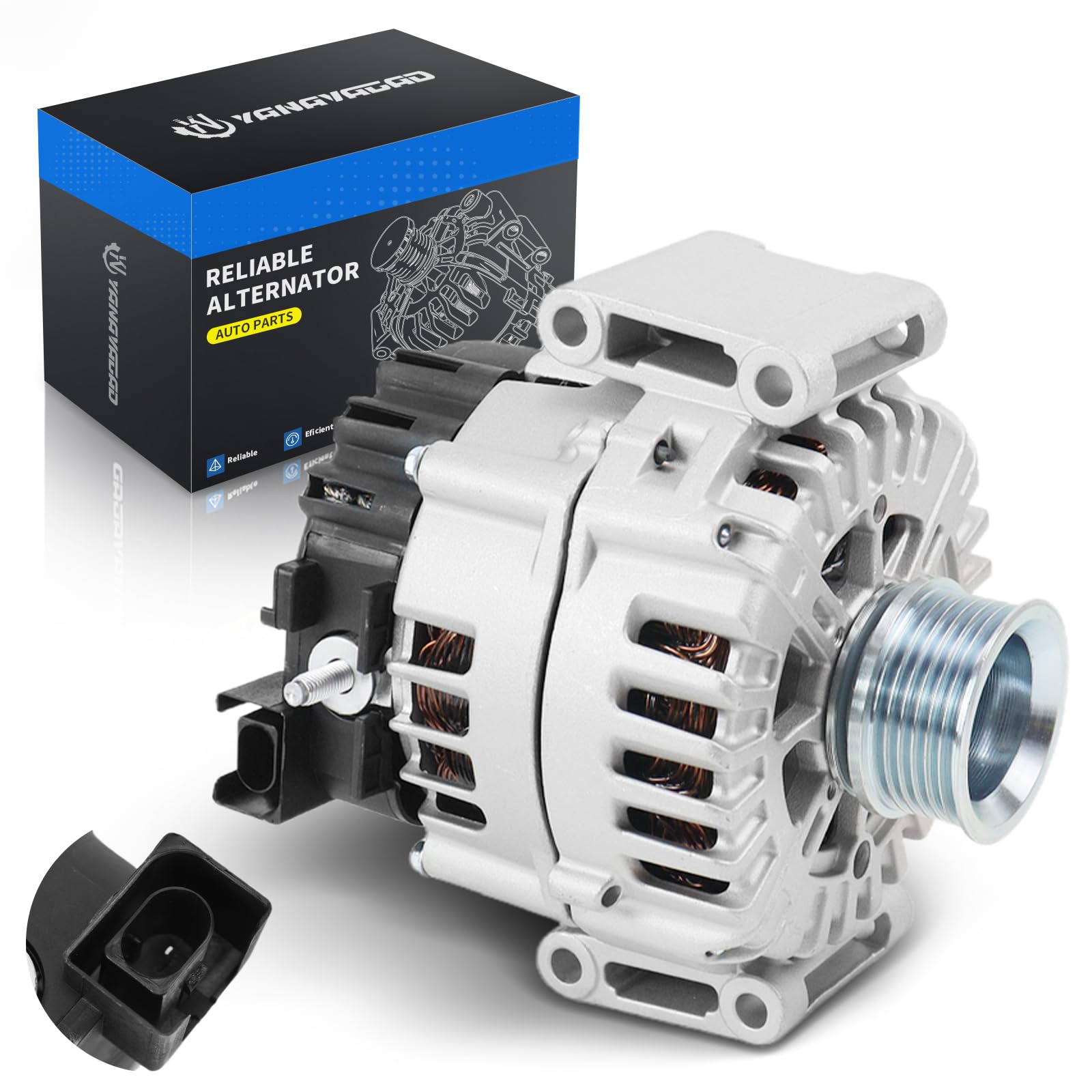 YINAVAGAD 0009061722 Alternator for Mercedes-Benz C43 AMG C450 AMG C400 E43 AMG E400 E450 CLS400 SL400 SL450 GL450 GLC43 AMG GLE