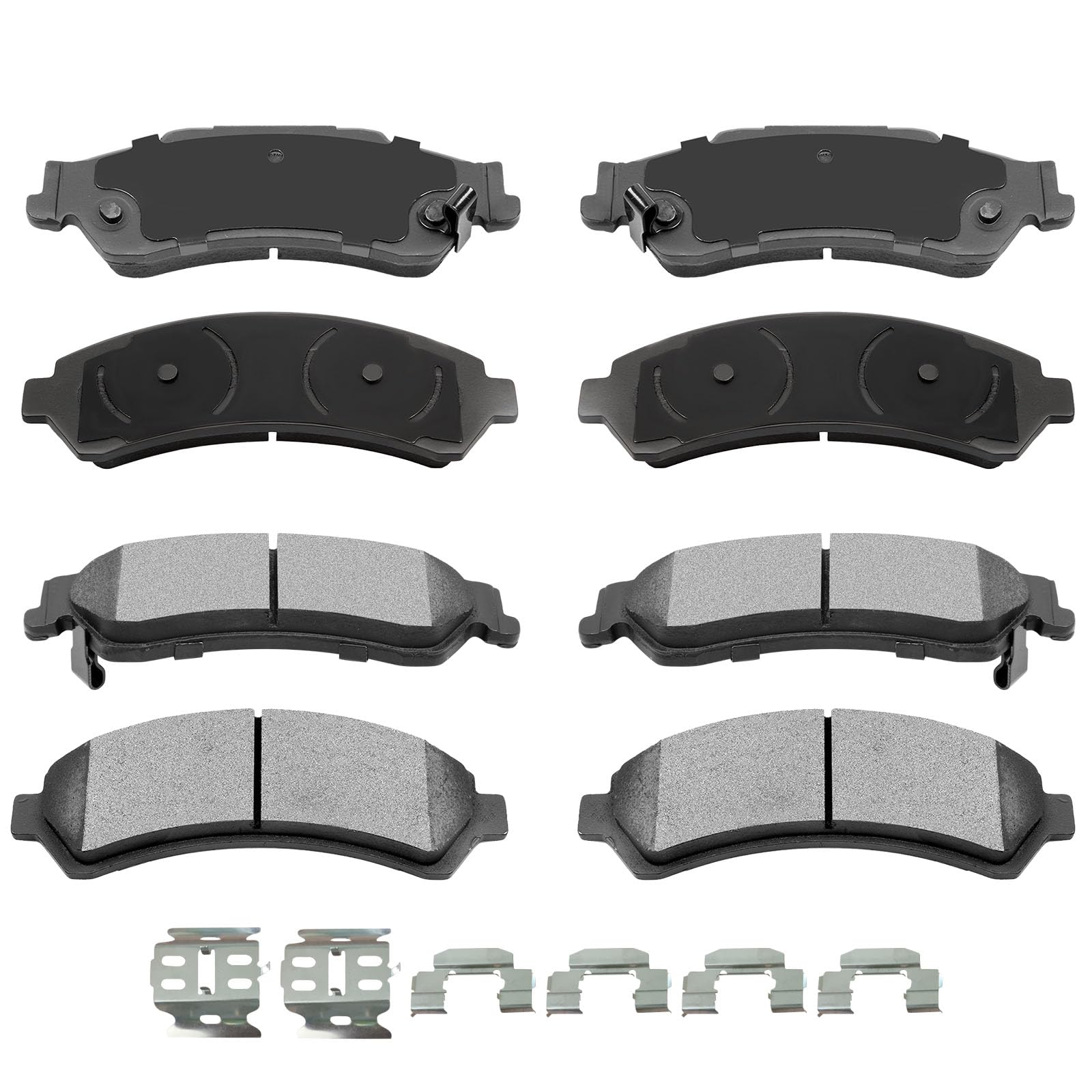 Automuto 8Pcs Front & Rear Ceramic Disc Brake Pads Set D729 D726 For Chevrolet Blazer S10 For Gmc Jimmy Sonoma For Isuzu Hombre