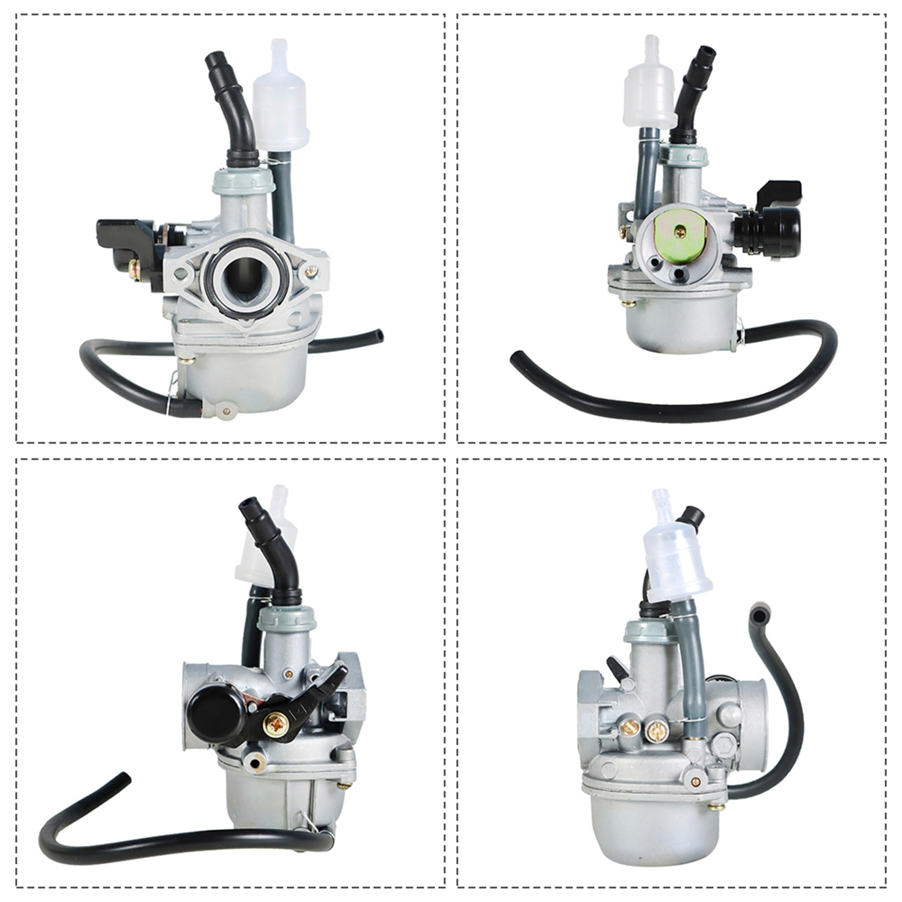 All-Carb Pz19 Carburetor 50Cc 70Cc 90Cc 110Cc 125Cc Replacement For Atv Dirt Bike Go Kart With Air Filter