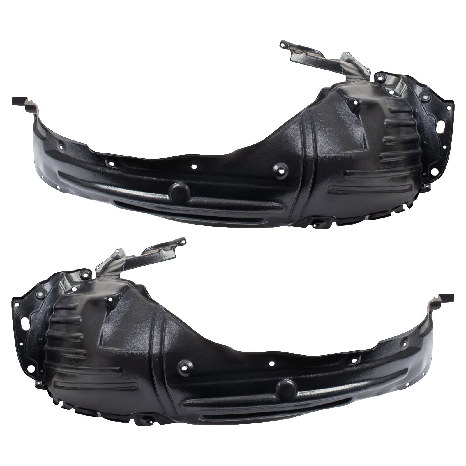 Trq Front Inner Fender Liner Set Compatible With 2012-2015 Honda Pilot Ho1248153 Ho1249153