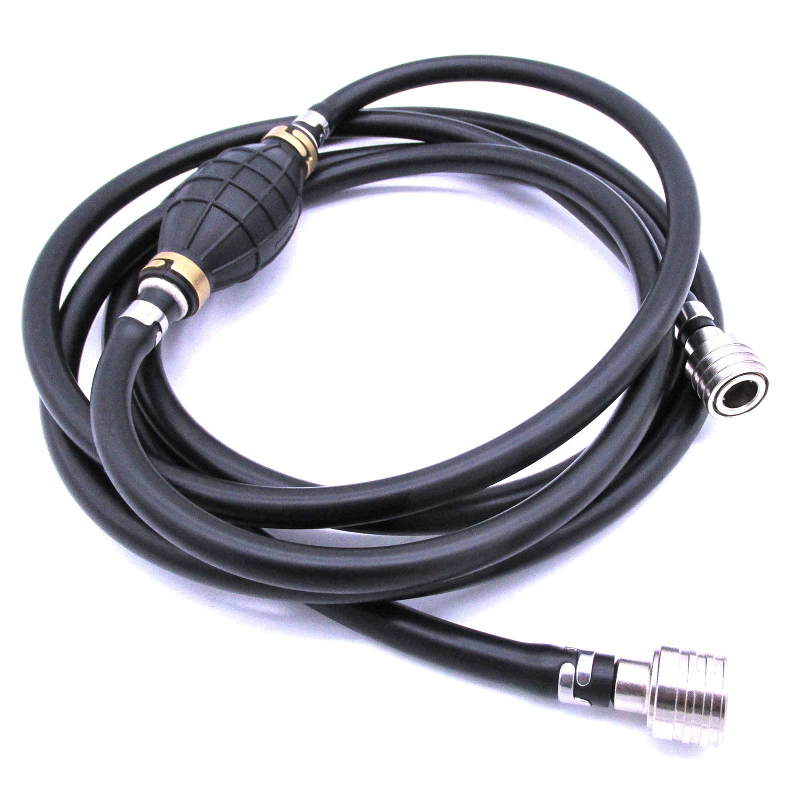 Boat Engine Fuel Hose Assy Connector Pump For Suzuki 65700-95204/95205/87D80/87D82/87D83/87D84/87D85 Dt Df 8Hp-65Hp Outboard, Length 10Ft/3M, Coupler I.D. : Tank Side 13Mm, Engine Side 11Mm