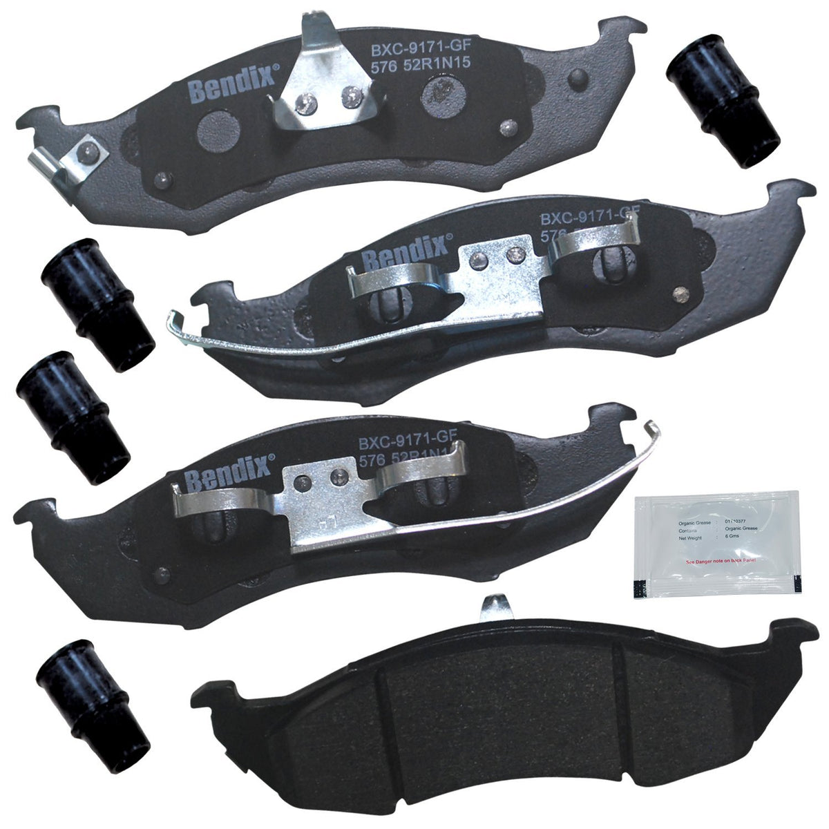 Bendix Priority1 Cfc576 Ceramic Front Brake Pads For Mercury Villager 2002-1993, Nissan Quest 2002-1993