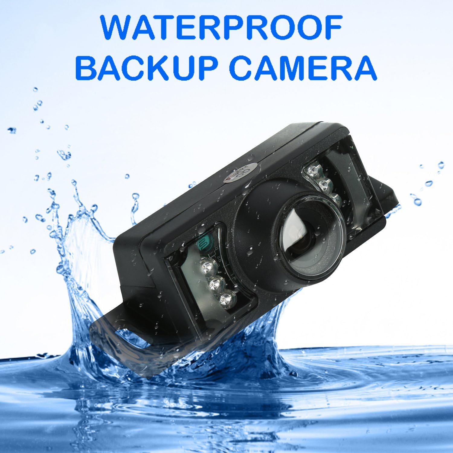 SCREENTRONICS Backup HD Night Vision Rear View Camera BC10 - K with 8 IR LEDs, Waterproof, Compatible with Kenwood Car Radios