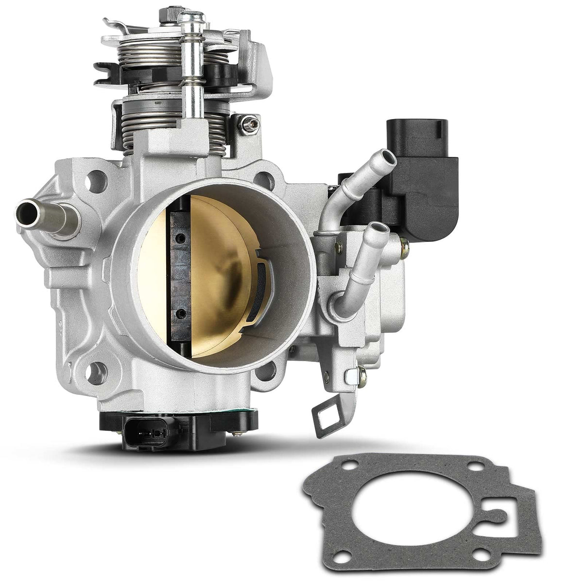 A-Premium Electronic Throttle Body With Gasket & Tps Compatible With Honda Accord 2003 2004 2005, Element 2003-2006 2.4L, Automa