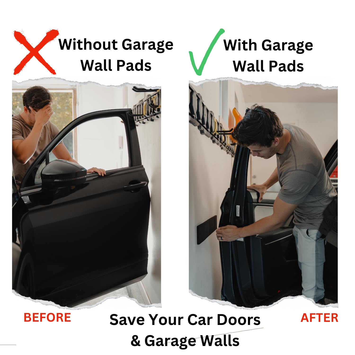 Xcel Foam Rubber Protector Panels - 4 Pack Of Versatile Marine Foam Pads - Ideal For Wall Protection, Garage Parking Aids, Car D