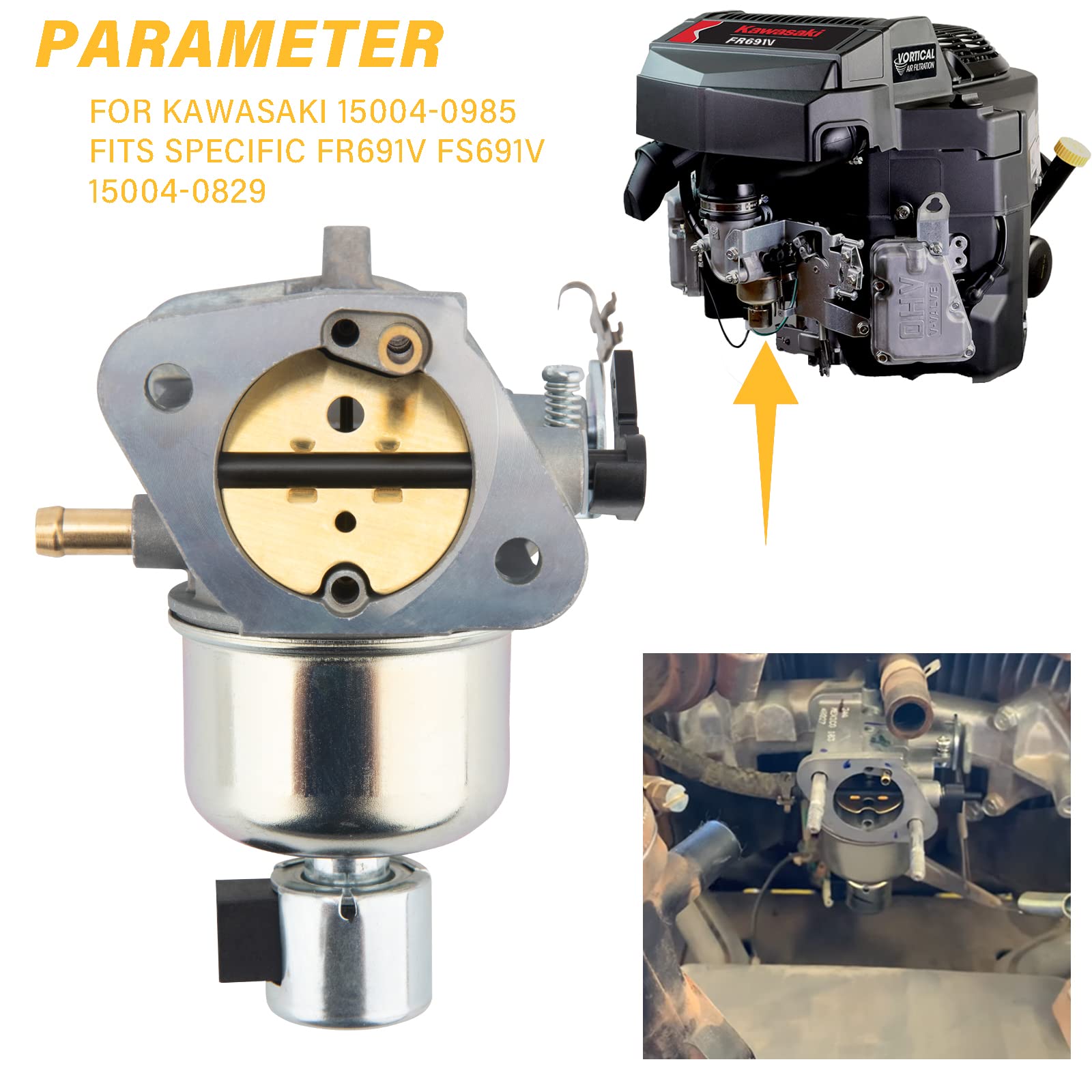 New Carburetor Fits Specific Fr651V Fs651V 15004-0828 For Kawasaki 15004-0986 Carb