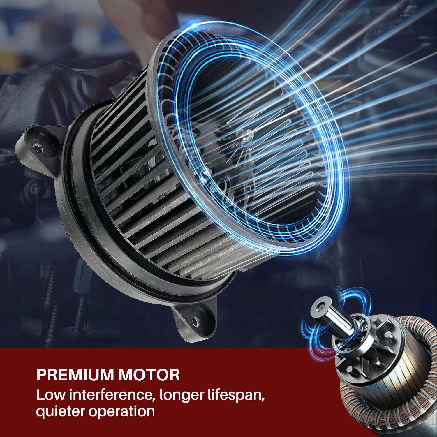 Aspligo 700167 Ac Heater Blower Motor Fan Assembly Fit For Chrysler Aspen 2007 2008 2009