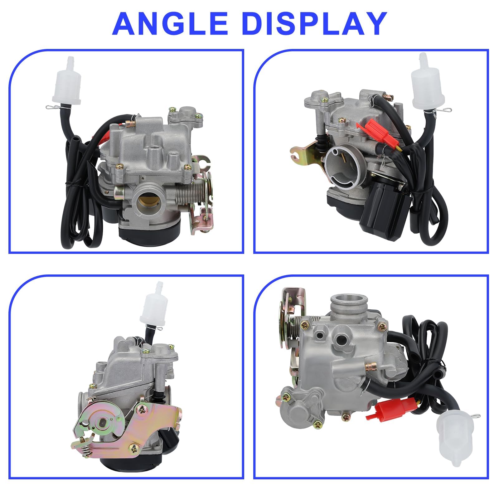 Wetenex Gy6 50Cc Carburetor For 49Cc 50 Cc 80Cc 139Qmb 4 Stroke Taotao Go Kart Moped Scooter 18Mm Carb