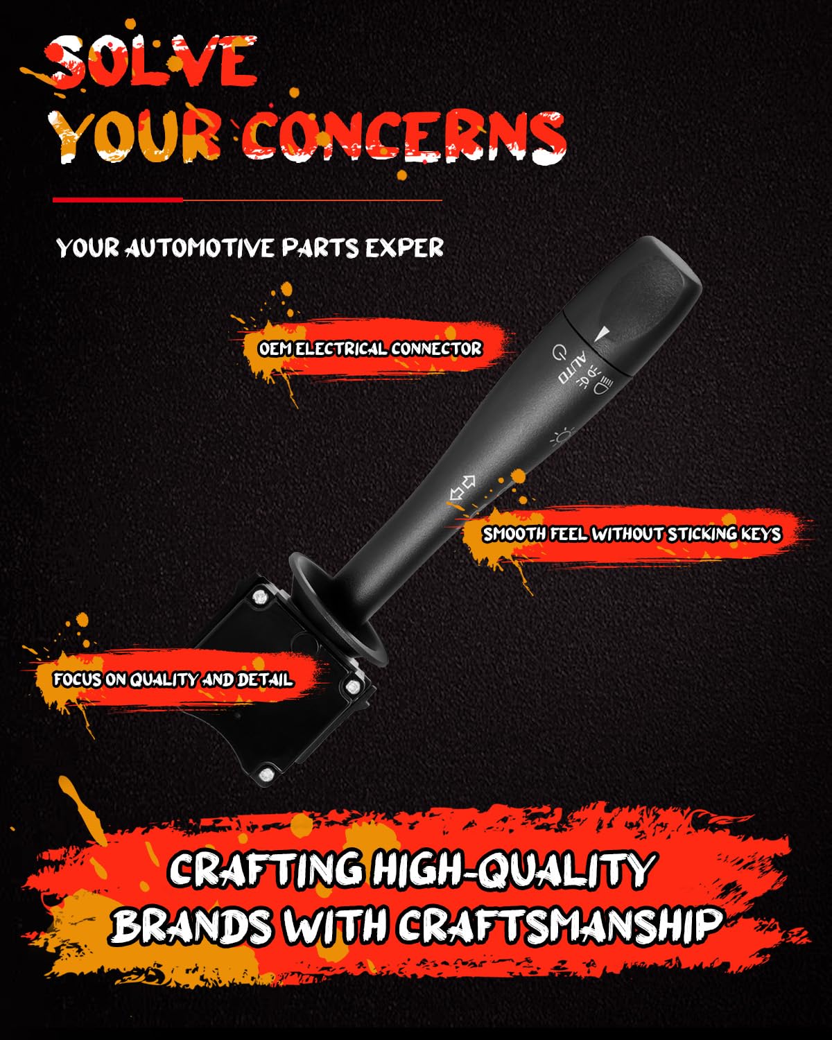 Turn Signal Switch Multifunction Combination Switch Replacement fits for Chevrolet Malibu 2004-2012 Pontiac G6 2005-2010 Saturn