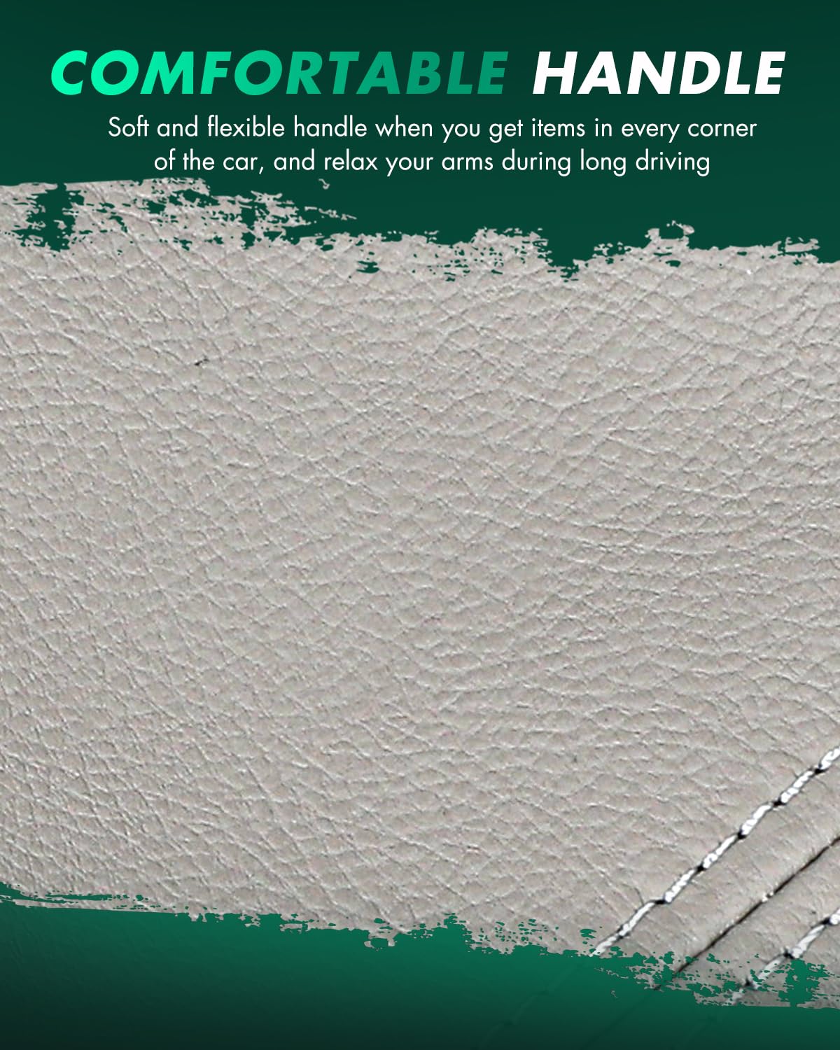 SCITOO Seat Armrest Covers Real Leather Compatible with 2001-2007 for Toyota Sequoia Gray Center Console Lid Replacement