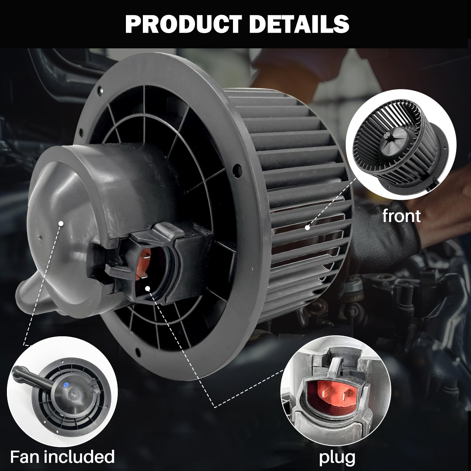 Aspligo 700178 Ac Heater Blower Motor Fan Assembly Fit For Ford Explorer 2006-2010 Explorer Sport Trac 2007-2010, For Mercury Mo