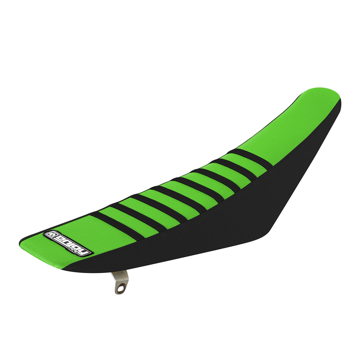 Enjoy Mfg Seat Cover - Compatible Fit For 1995-2007 Kawasaki Kdx 200 Kdx 220 - Black Sides/Green Top/Black Ribs #85