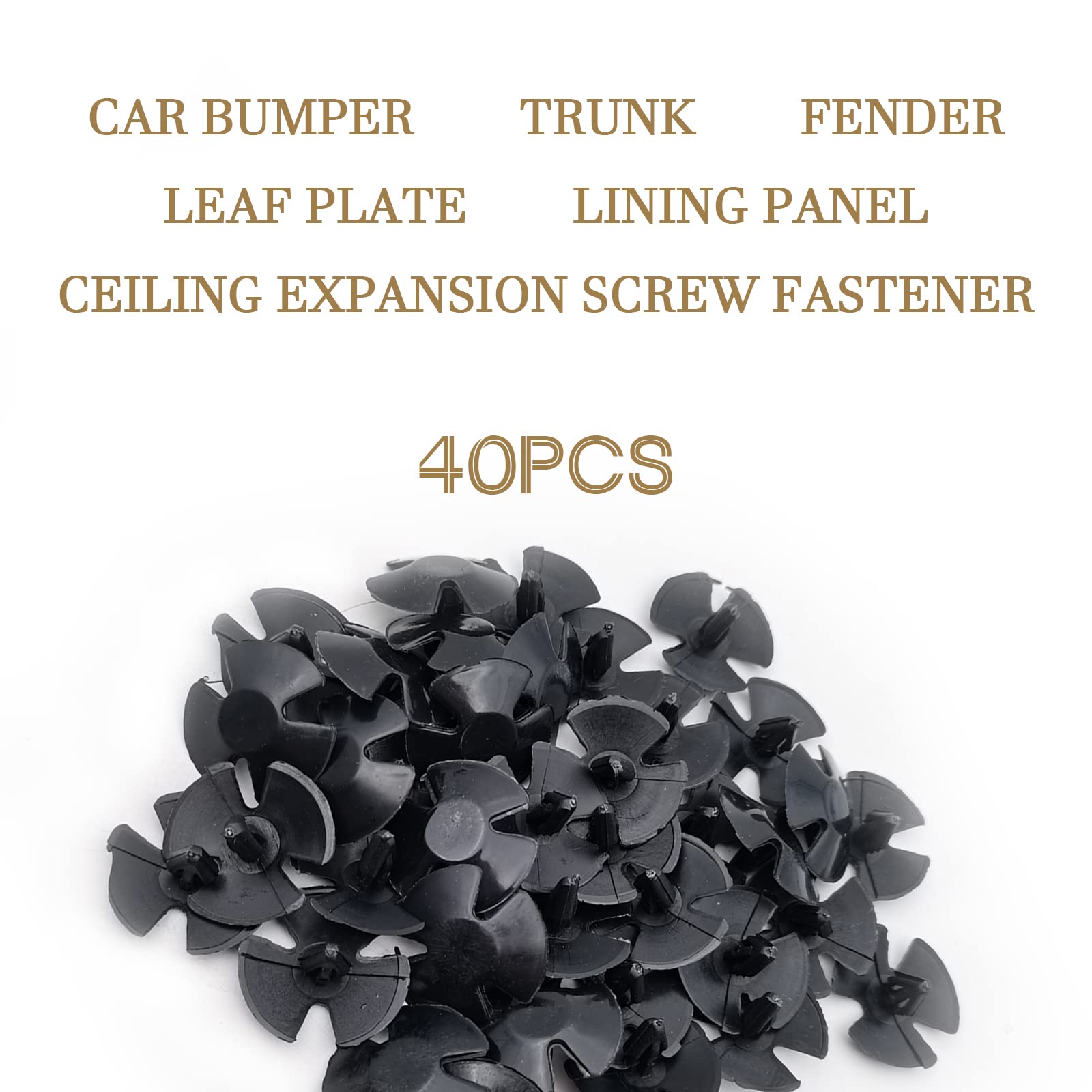 20Pcs Hood Insulation Retainers OEM 4878883AA Replace LH LHS Nylon Clip Plastic Retainers Fasteners Push Type Push Pin Screws Co