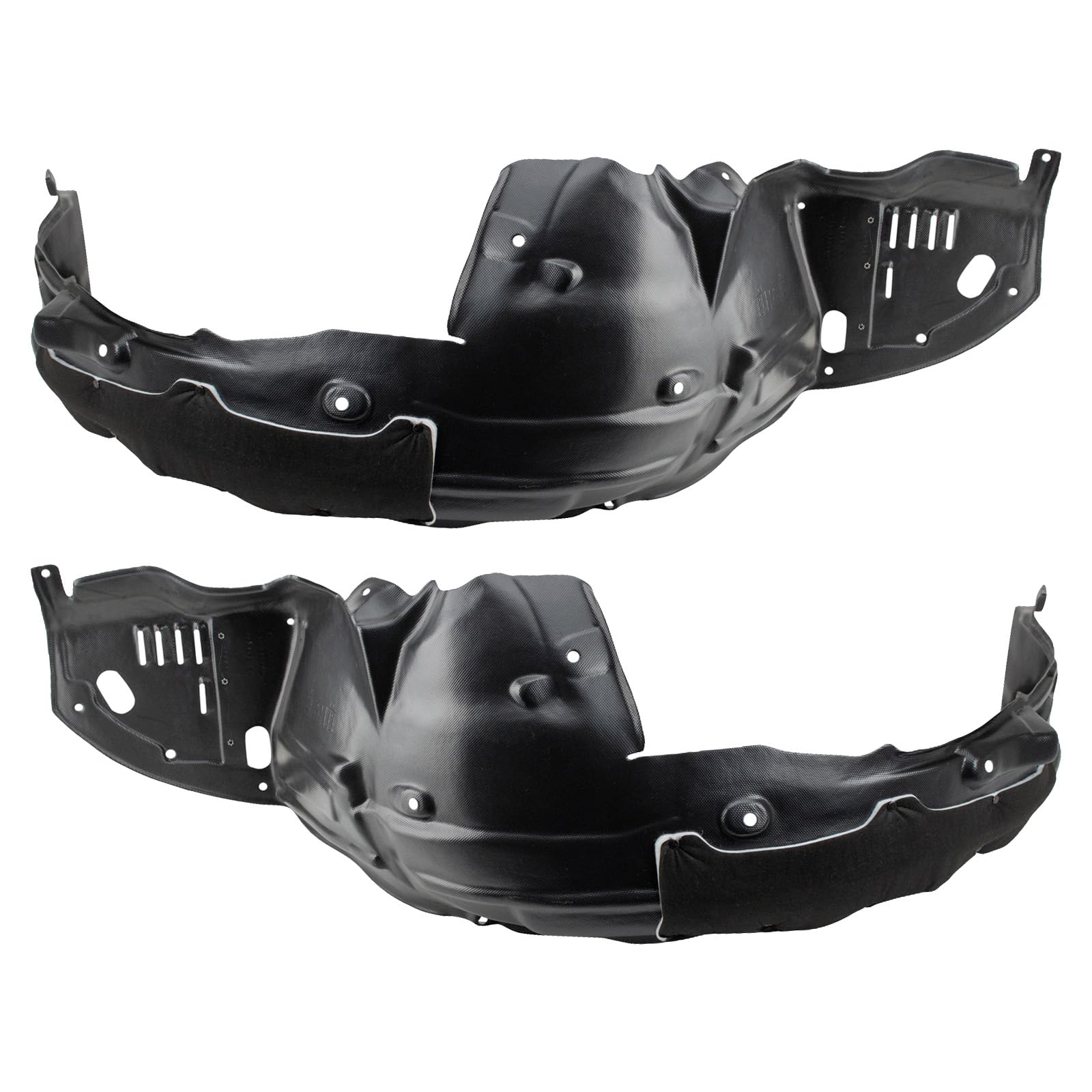 Trq Front Inner Fender Liner Set Compatible With 2008-2012 Honda Accord Ho1248138 Ho1249138