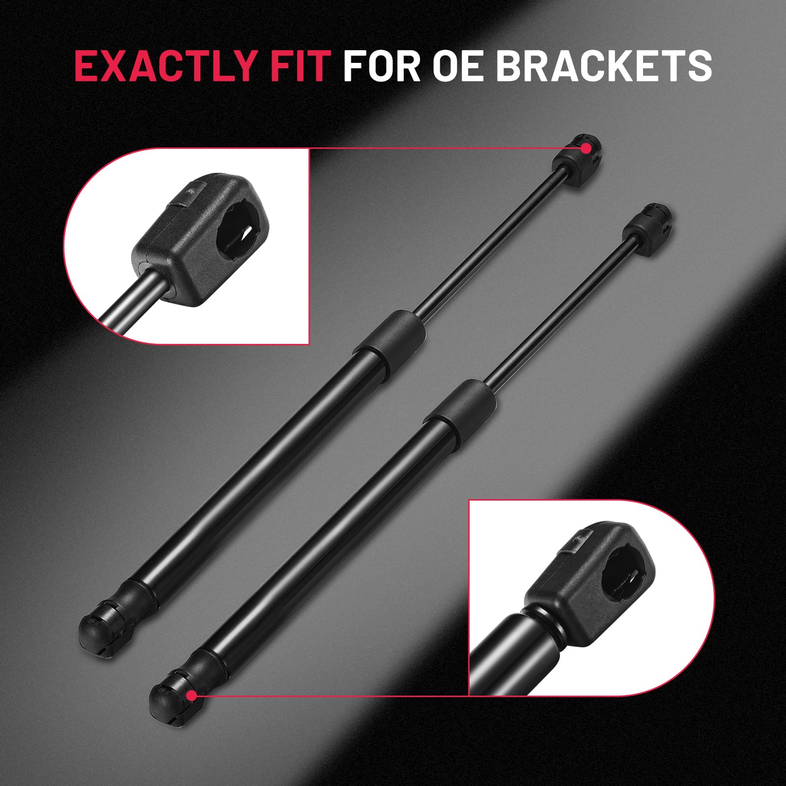 Bdfhyk Rear Window Glass Gas Lift Supports Springs Struts 6421 Compatible With Excursion 2000-2005, 1.5'' Longer Gives You More