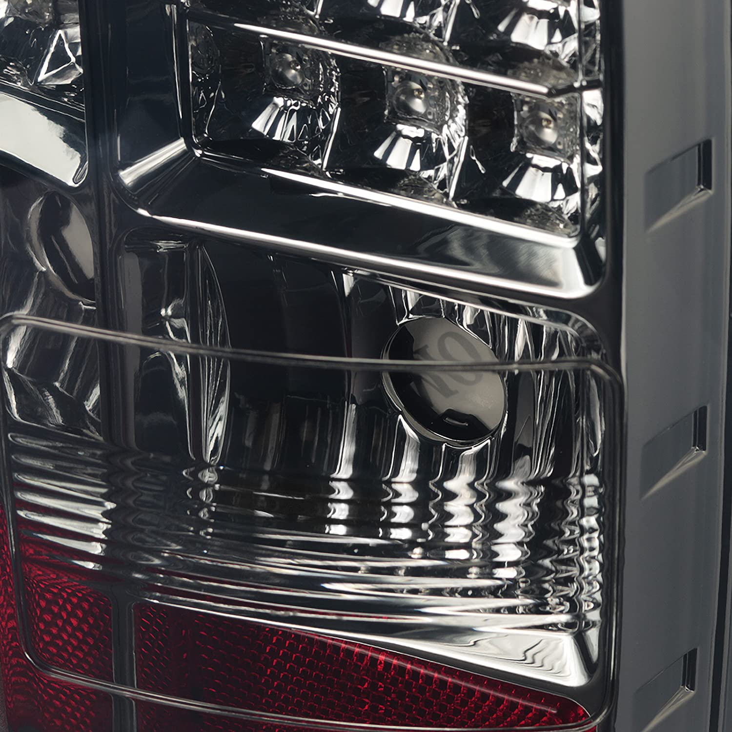 Spec-D Tuning Smoke Lens LED Bar Tail Lights Compatible with 2014-2018 GMC Sierra 1500, 2014-2018 GMC Sierra 2500HD, 2014-2018 GMC Sierra 3500HD, Left + Right Pair Assembly