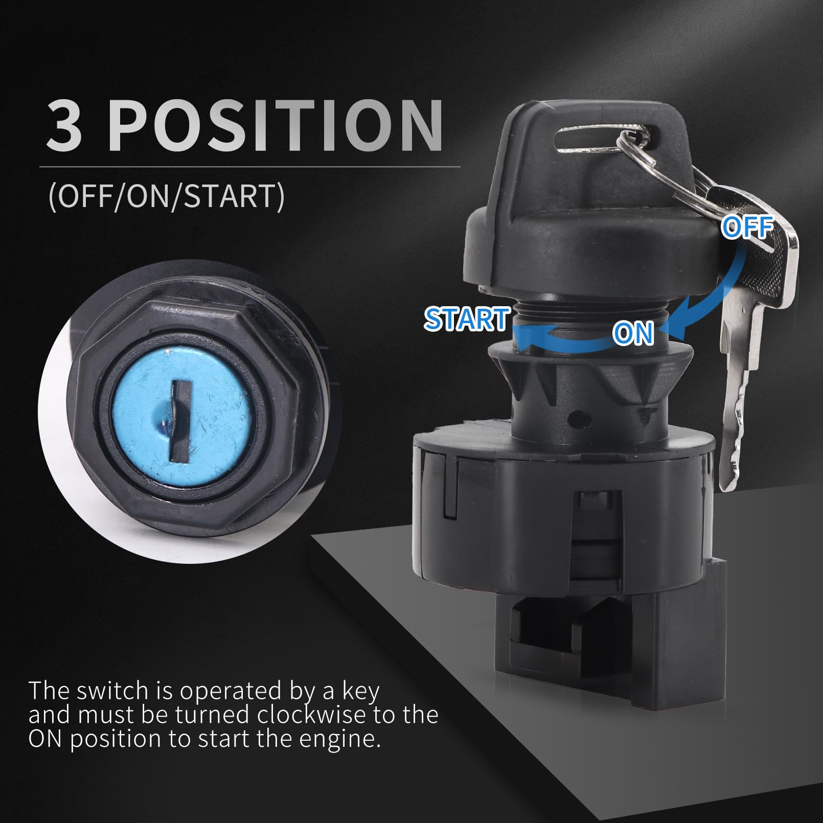 Kipa Ignition Key Switch For Polaris Sportsman 400 500 600 700 800 Ranger 500 700 900 1000 Xp Diesel Rzr 800 900 1000 Turbo Brutus General 1000 Polaris 325 330 Magnum 250 Trail Blazer Predator